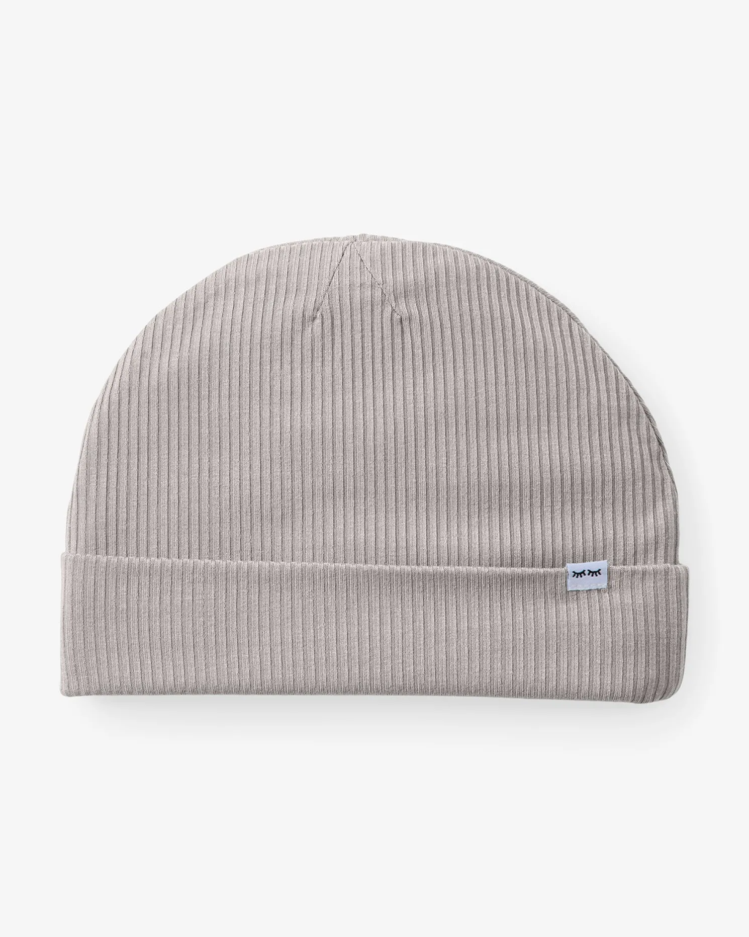 Dove Gray Ribbed Infant Beanie