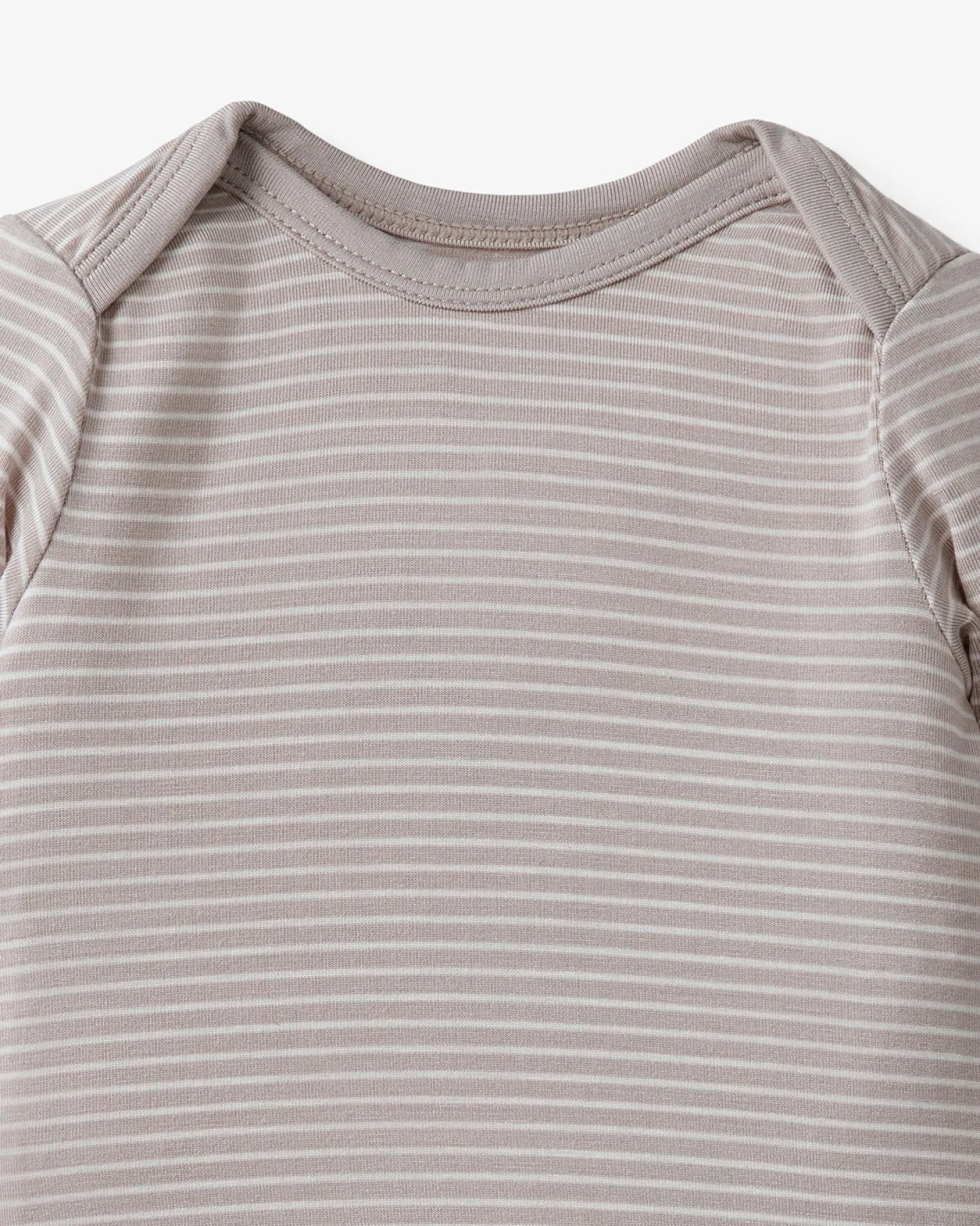 Dove Gray Stripe Infant Gown