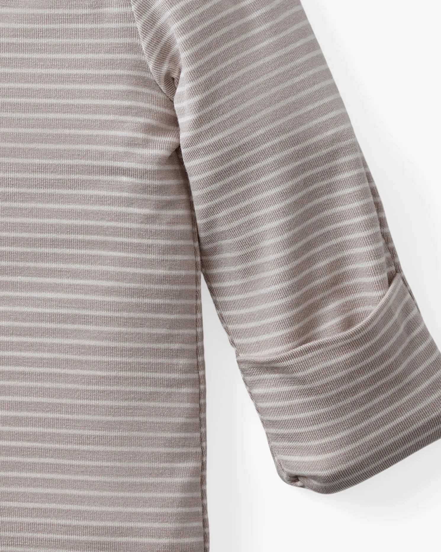 Dove Gray Stripe Infant Gown