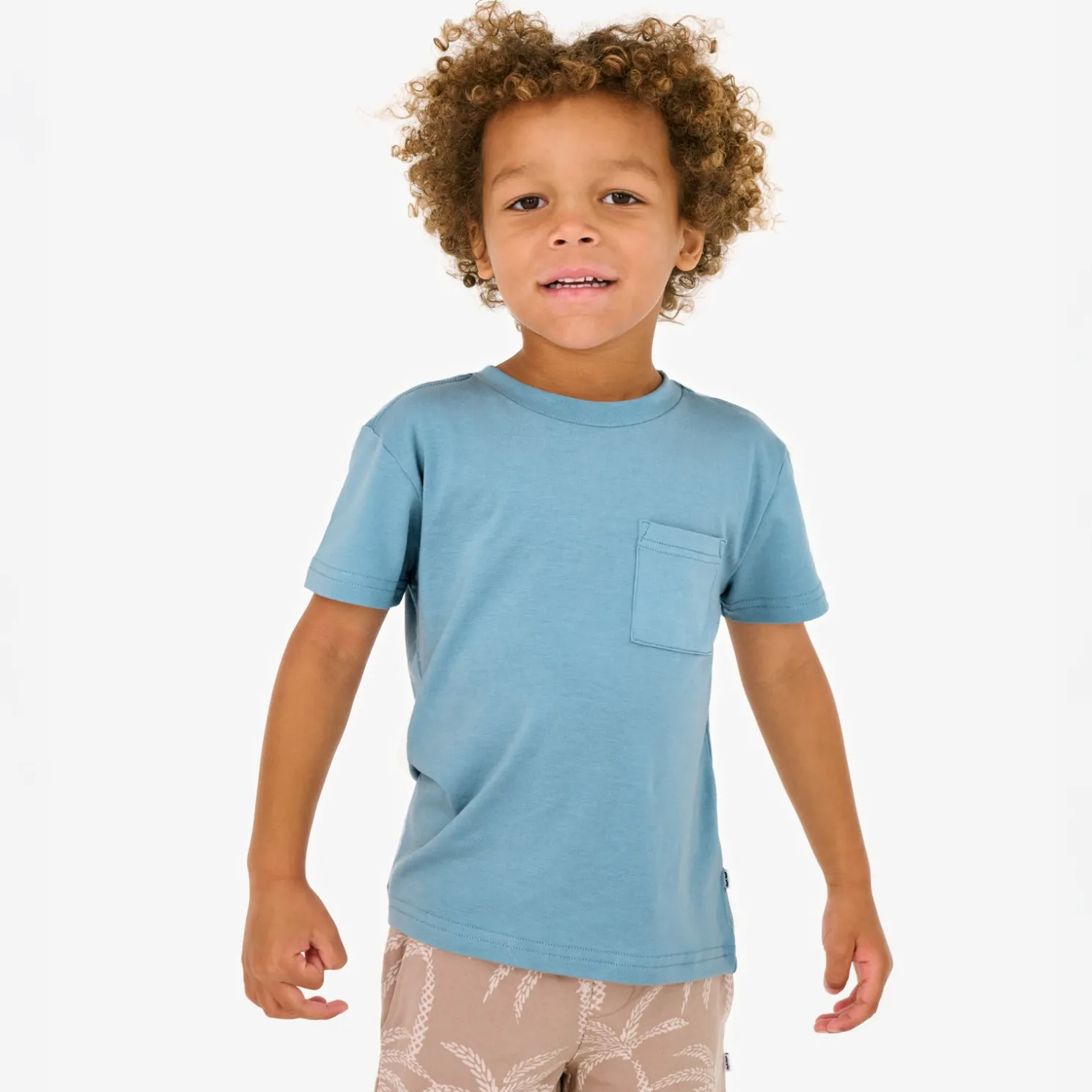 Dusk Blue Relaxed Pocket Tee