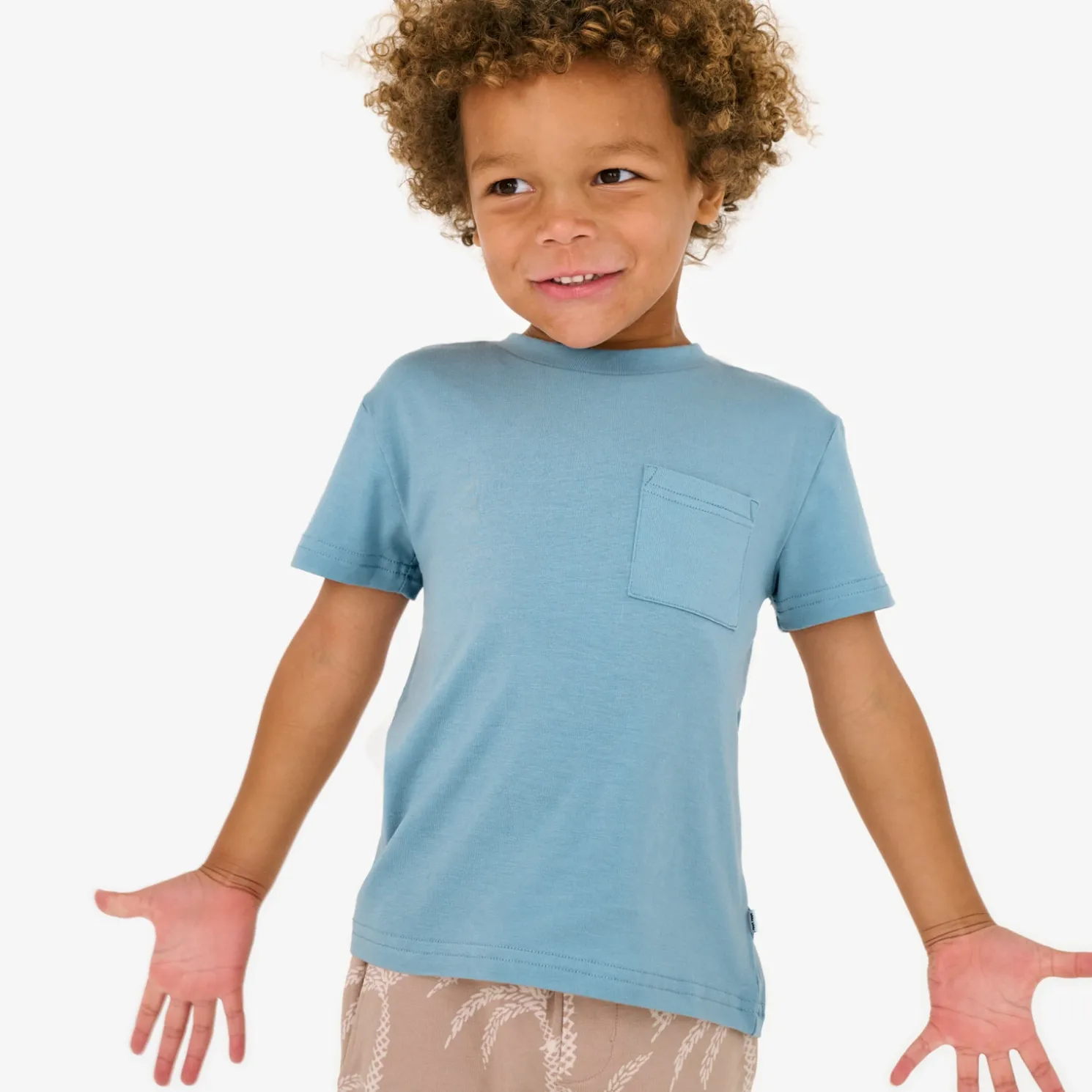 Dusk Blue Relaxed Pocket Tee