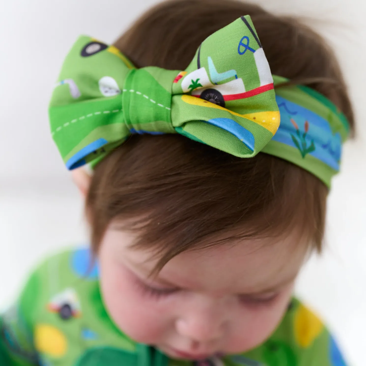 Fairway Fun Luxe Bow Headband