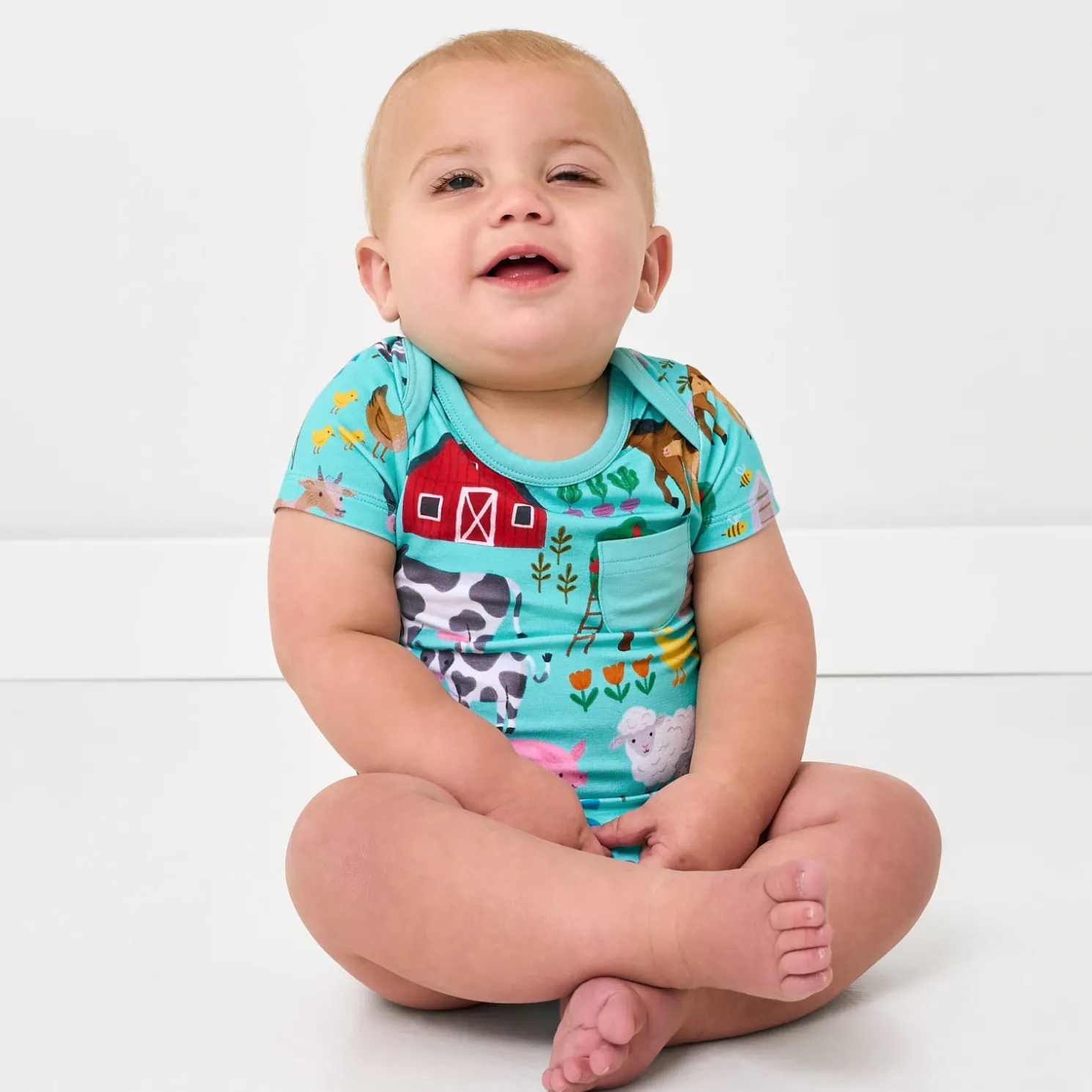 Farm Fam Pocket Bodysuit