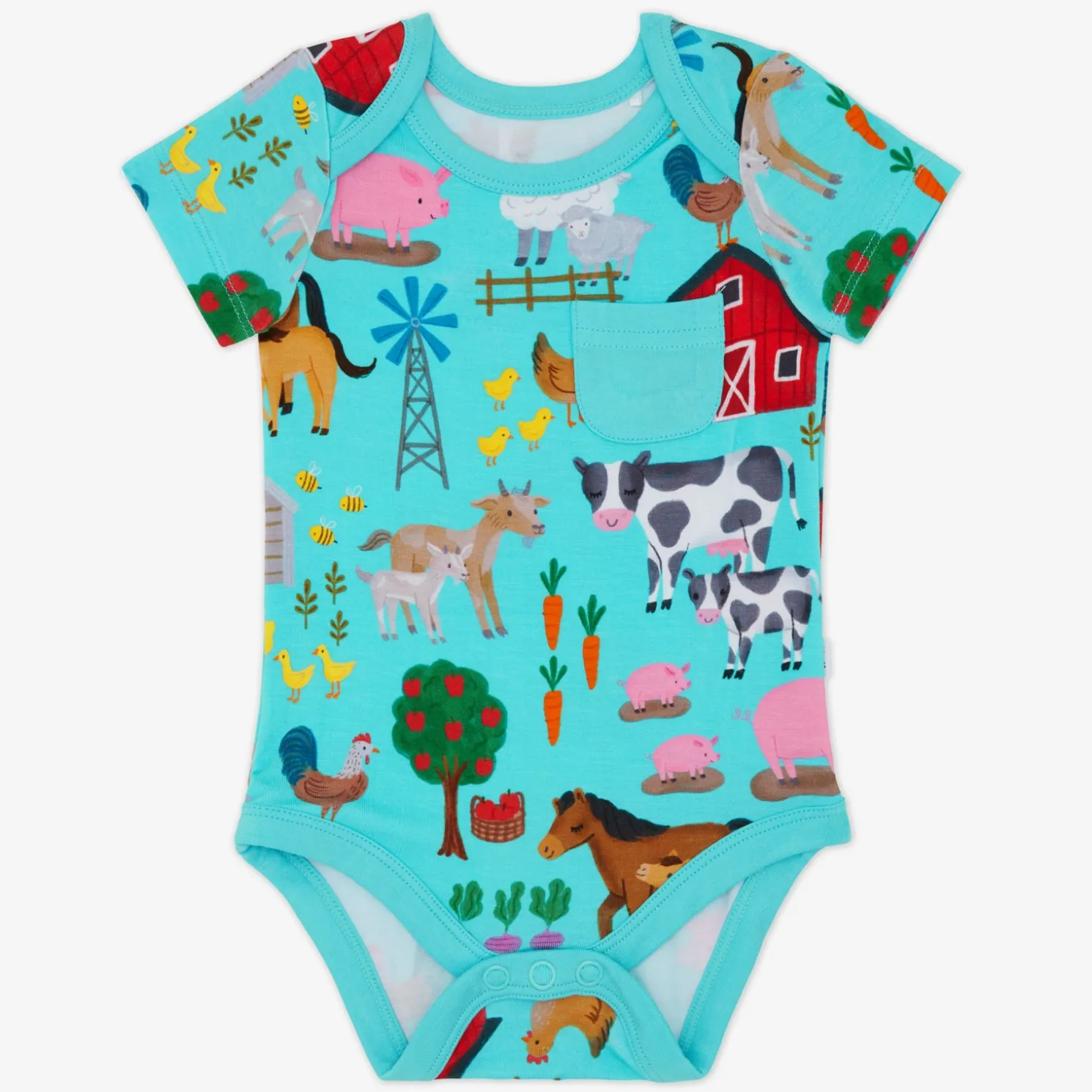 Farm Fam Pocket Bodysuit