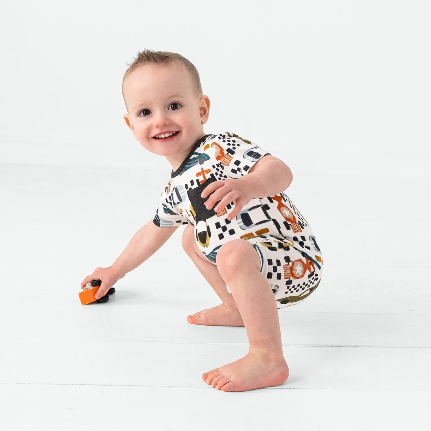 Fast Lane Pocket Shorty Romper