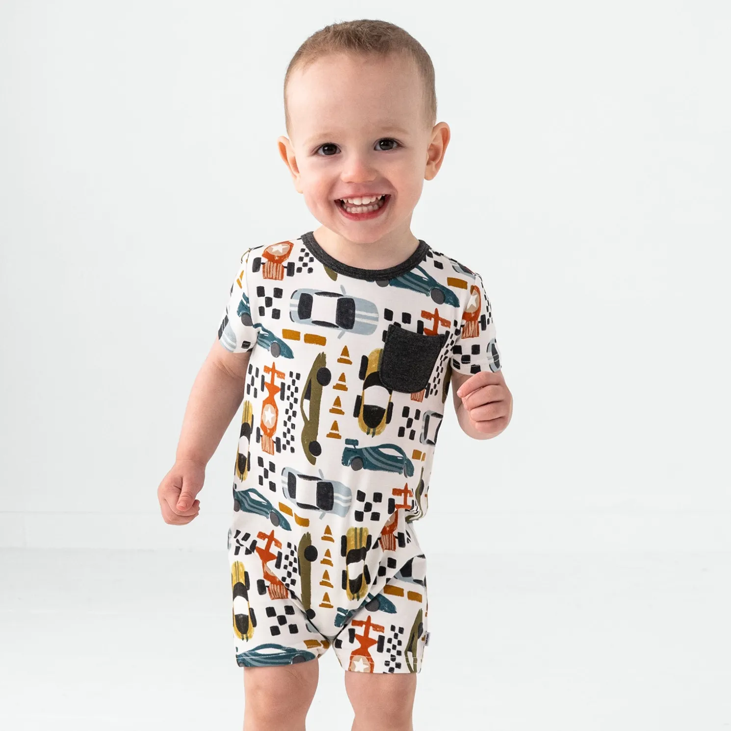 Fast Lane Pocket Shorty Romper