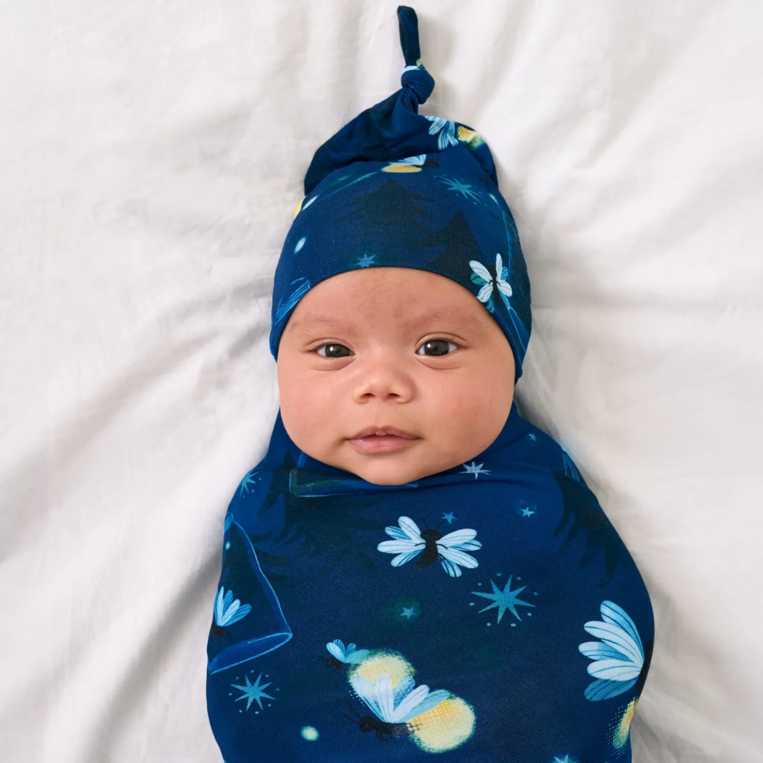 Firefly Glow Swaddle & Hat Set