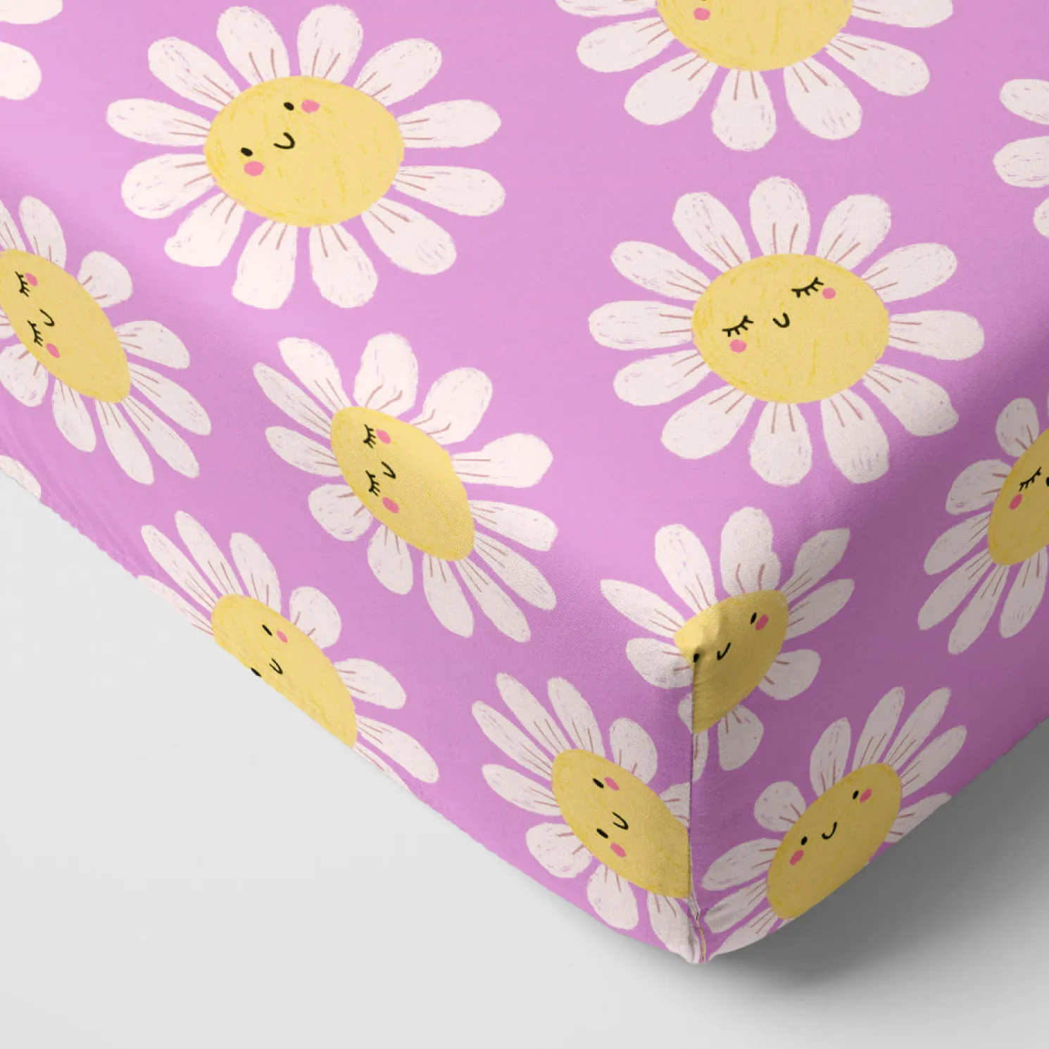 Flower Power Fitted Crib Sheet