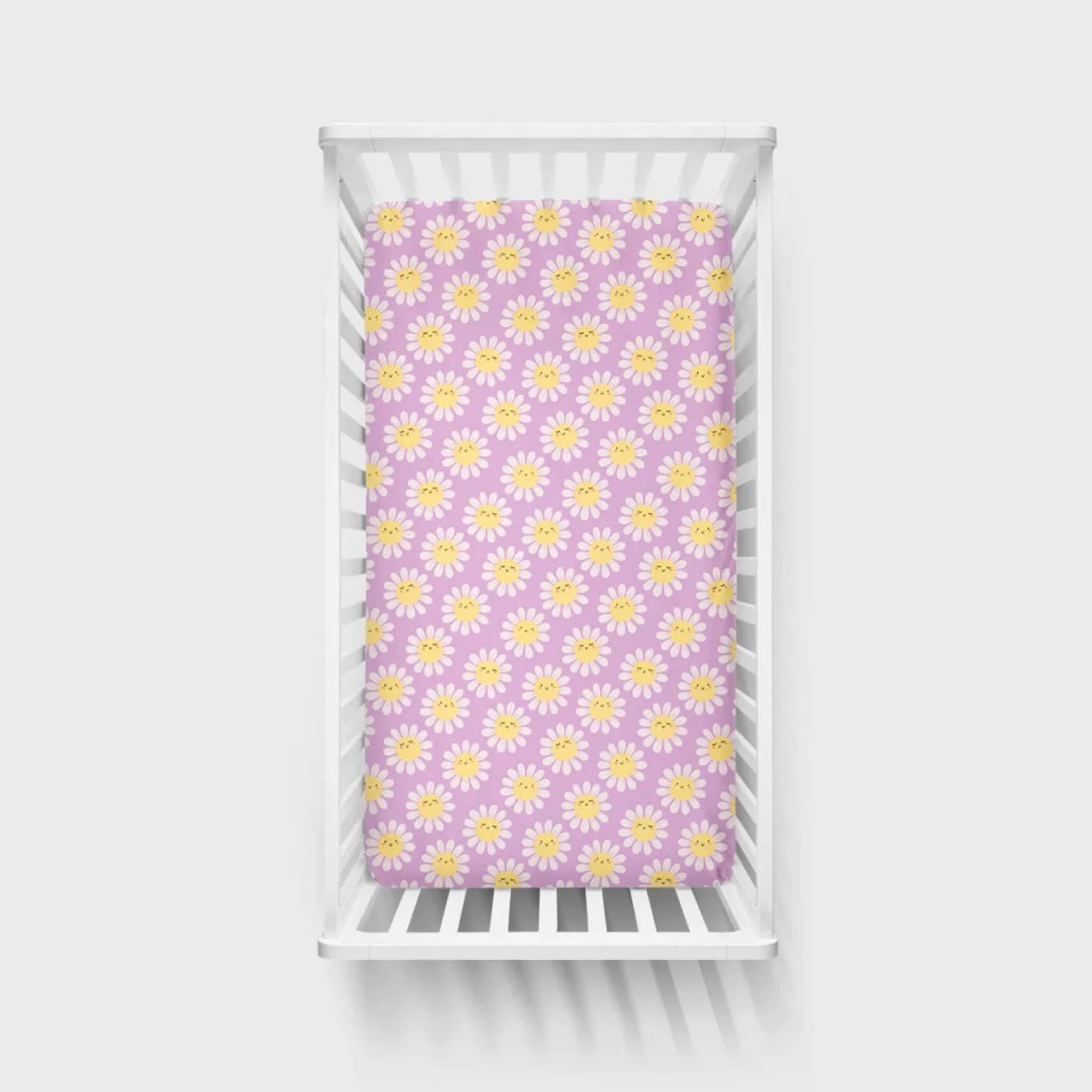 Flower Power Fitted Crib Sheet