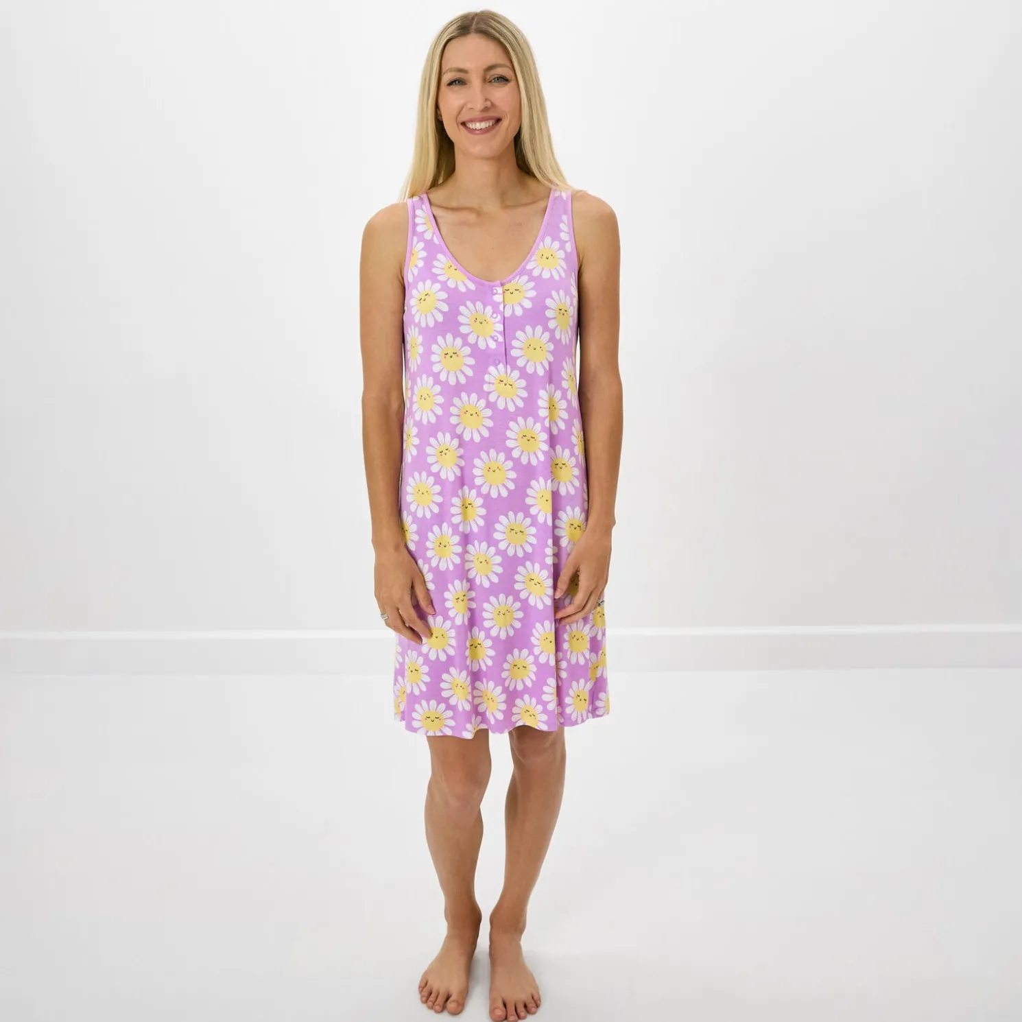 Flower Power Women's Sleeveless Nightgown