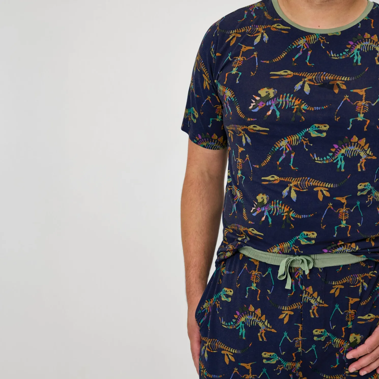 Fossil Quest Men's Short Sleeve Pajama Top