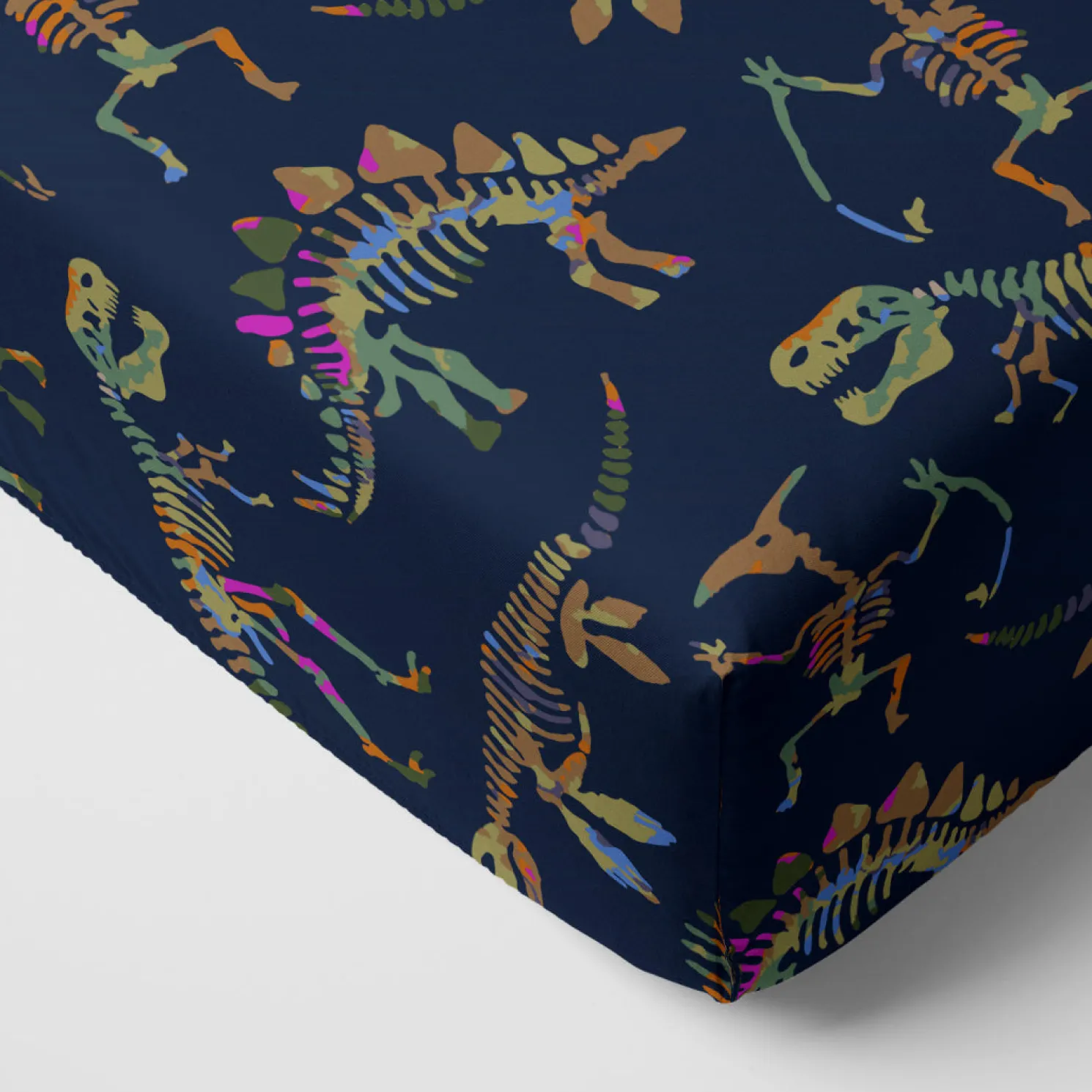 Fossil Quest Fitted Crib Sheet