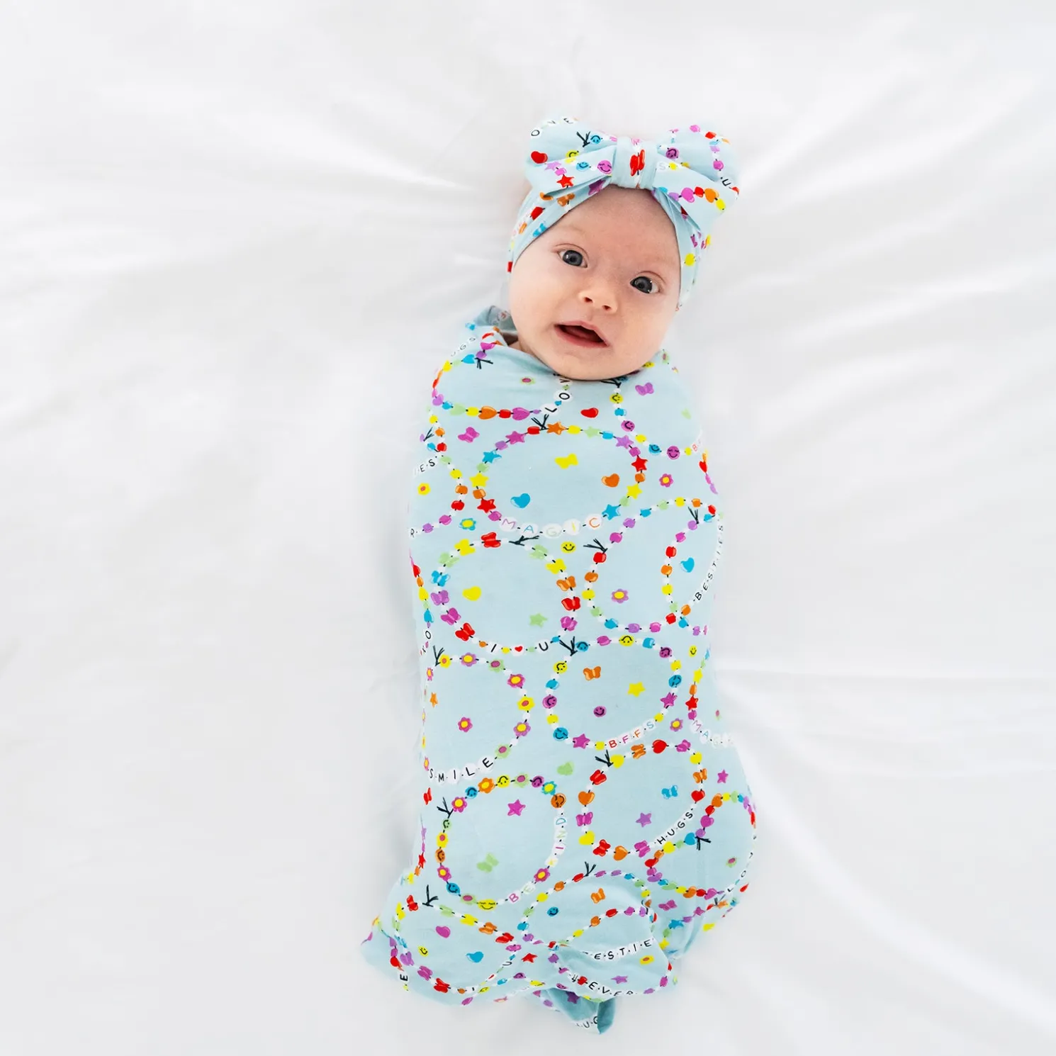 Friends Forever Swaddle & Luxe Bow Headband Set