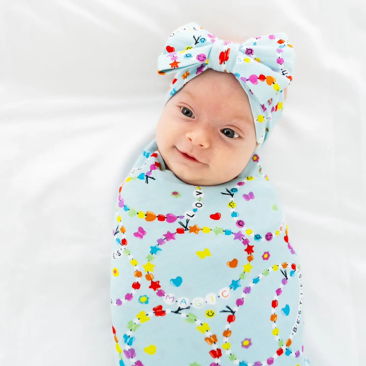 Friends Forever Swaddle & Luxe Bow Headband Set