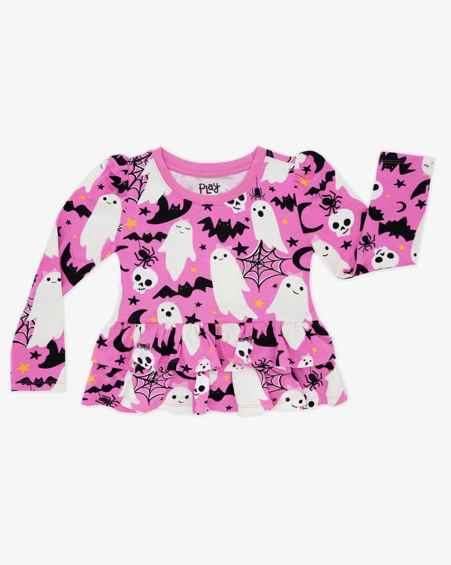 Frightful Friends Tiered Peplum Top