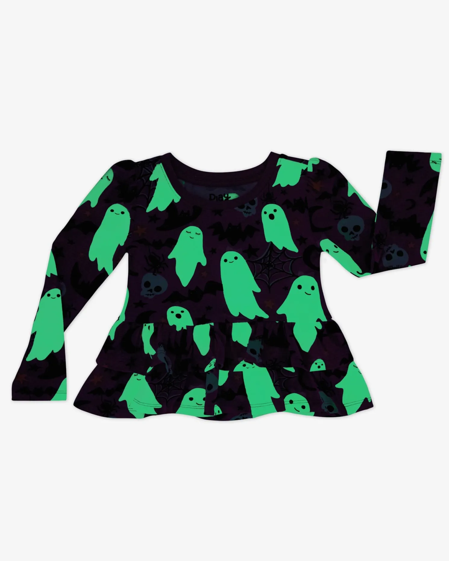 Frightful Friends Tiered Peplum Top