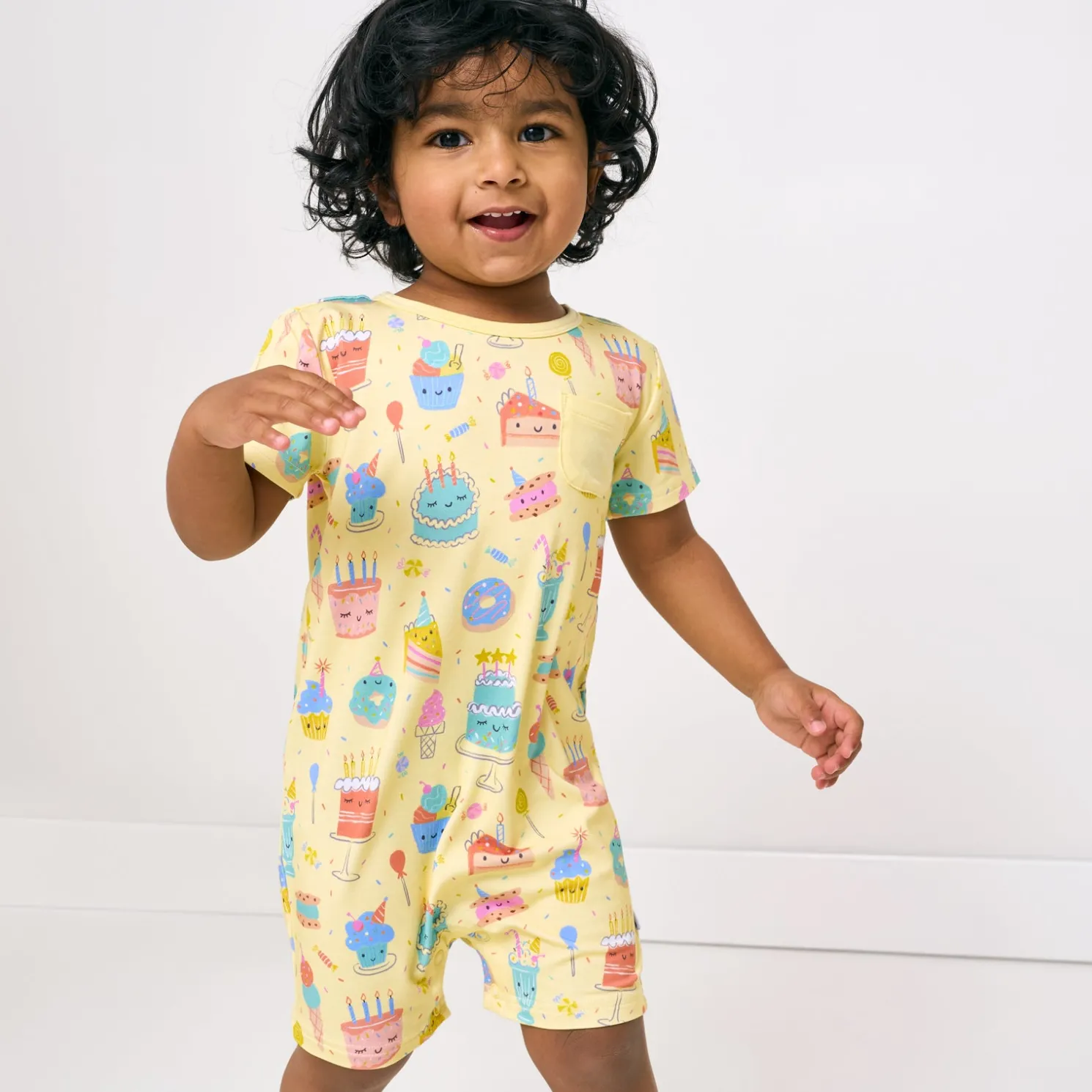 Frosted Fun Pocket Shorty Romper