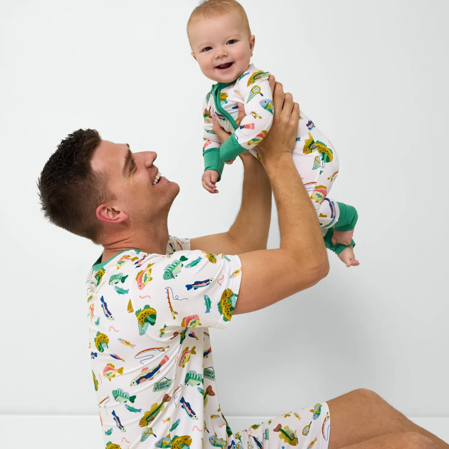 Gone Fishin' Men's Short Sleeve Pajama Top