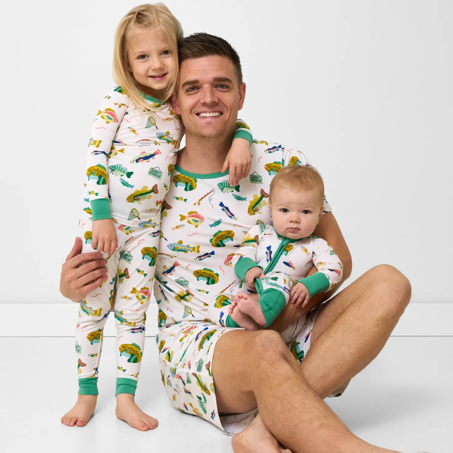 Gone Fishin' Men's Short Sleeve Pajama Top