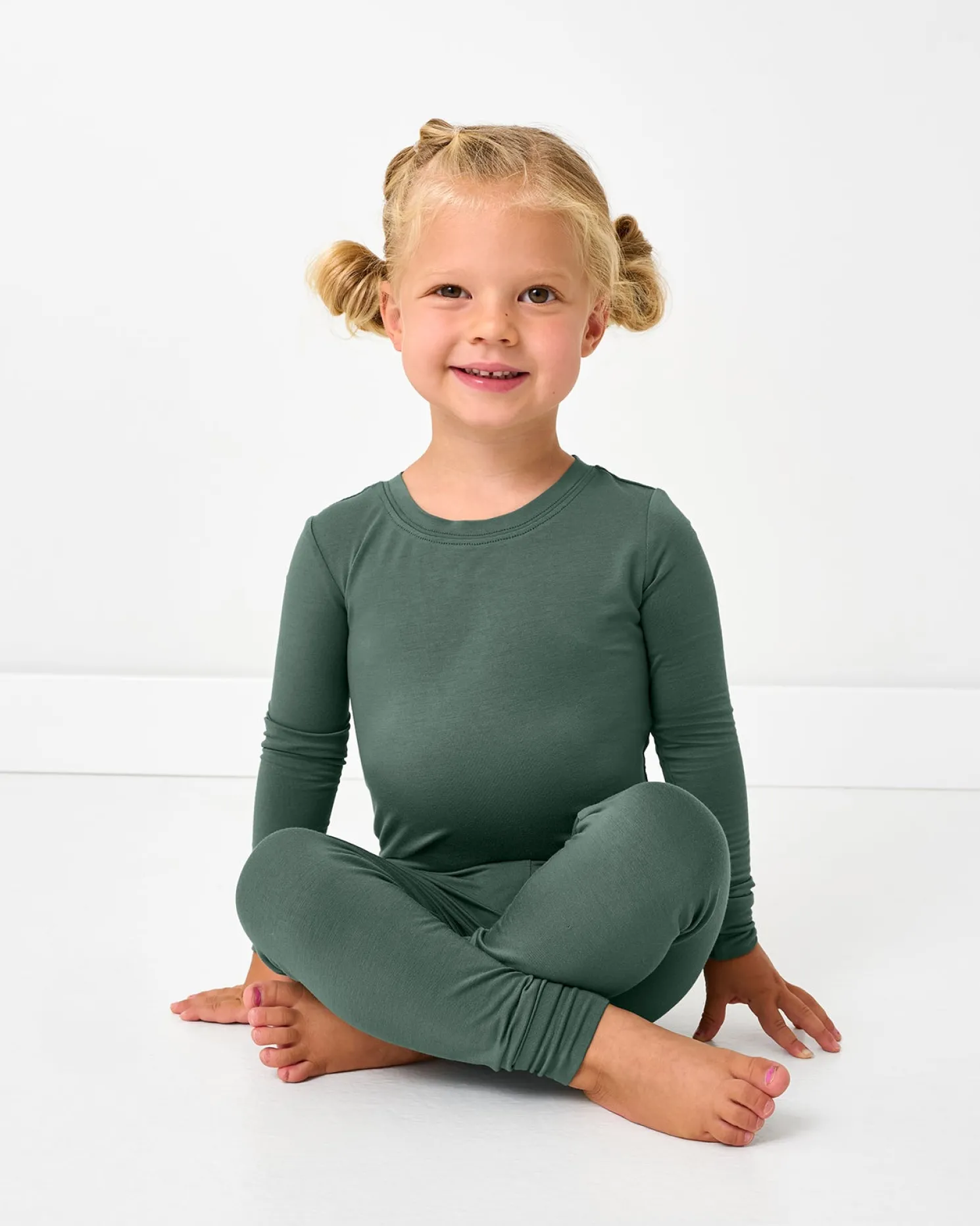 Grove Green Two-Piece Pajama Set