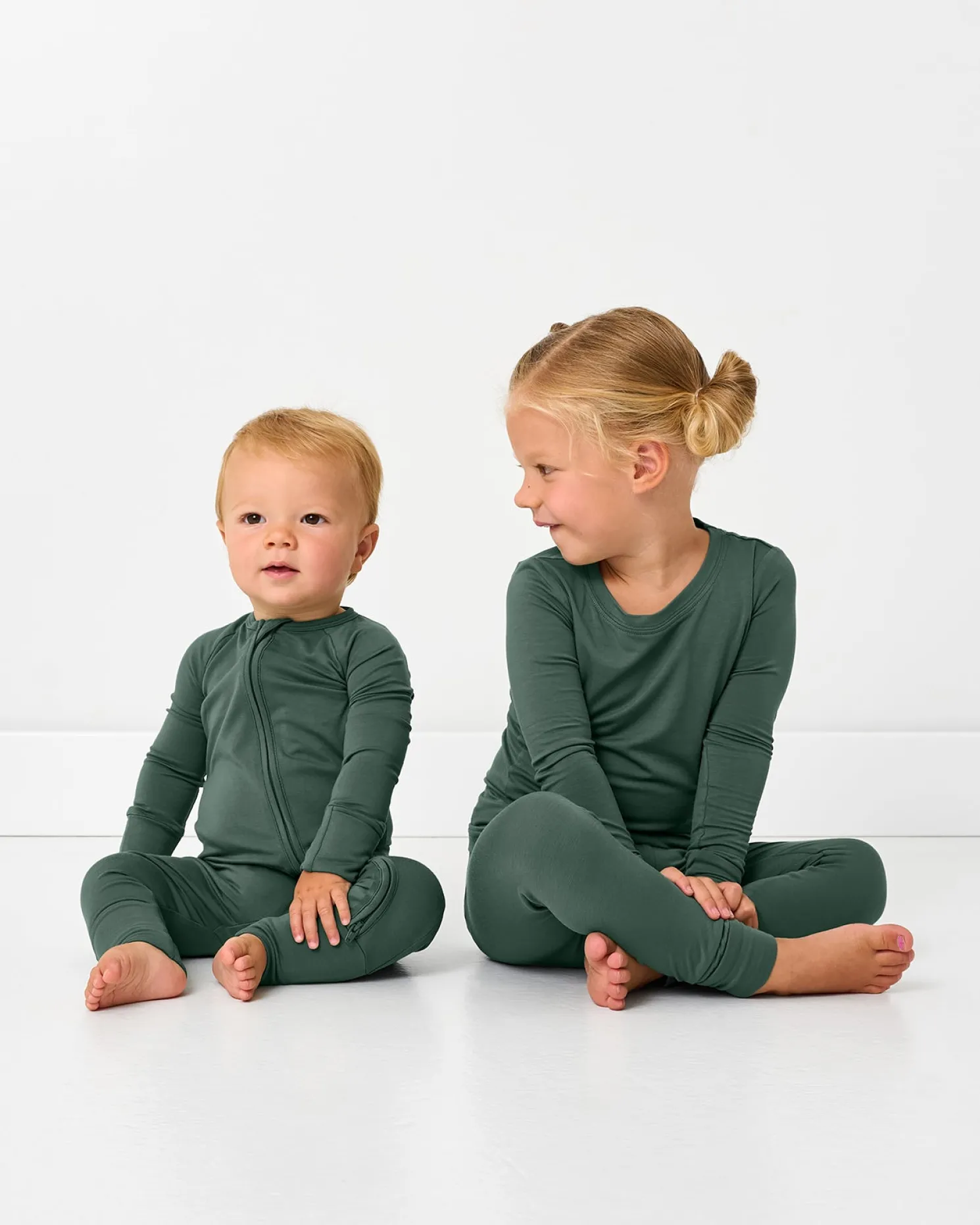 Grove Green Two-Piece Pajama Set