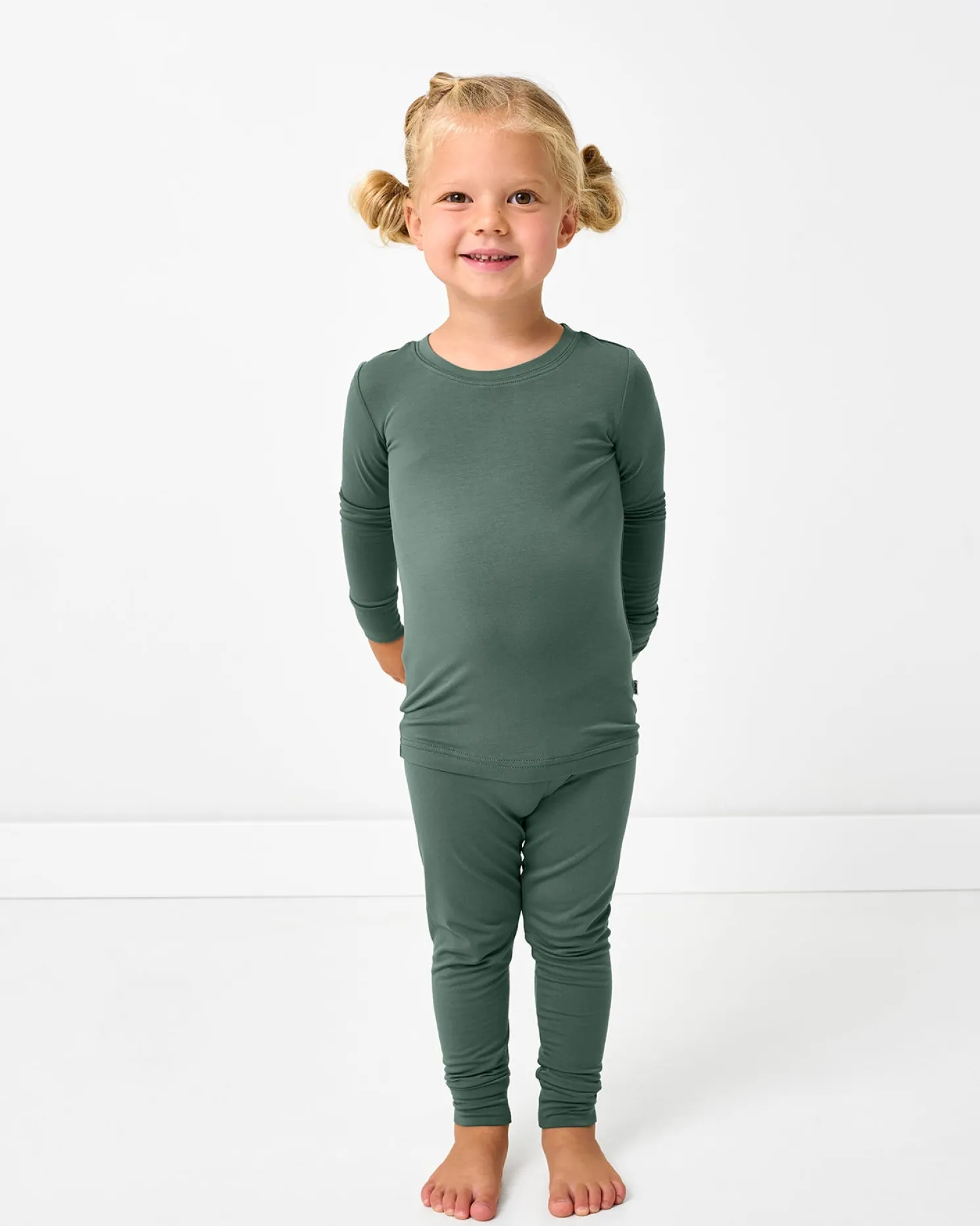 Grove Green Two-Piece Pajama Set