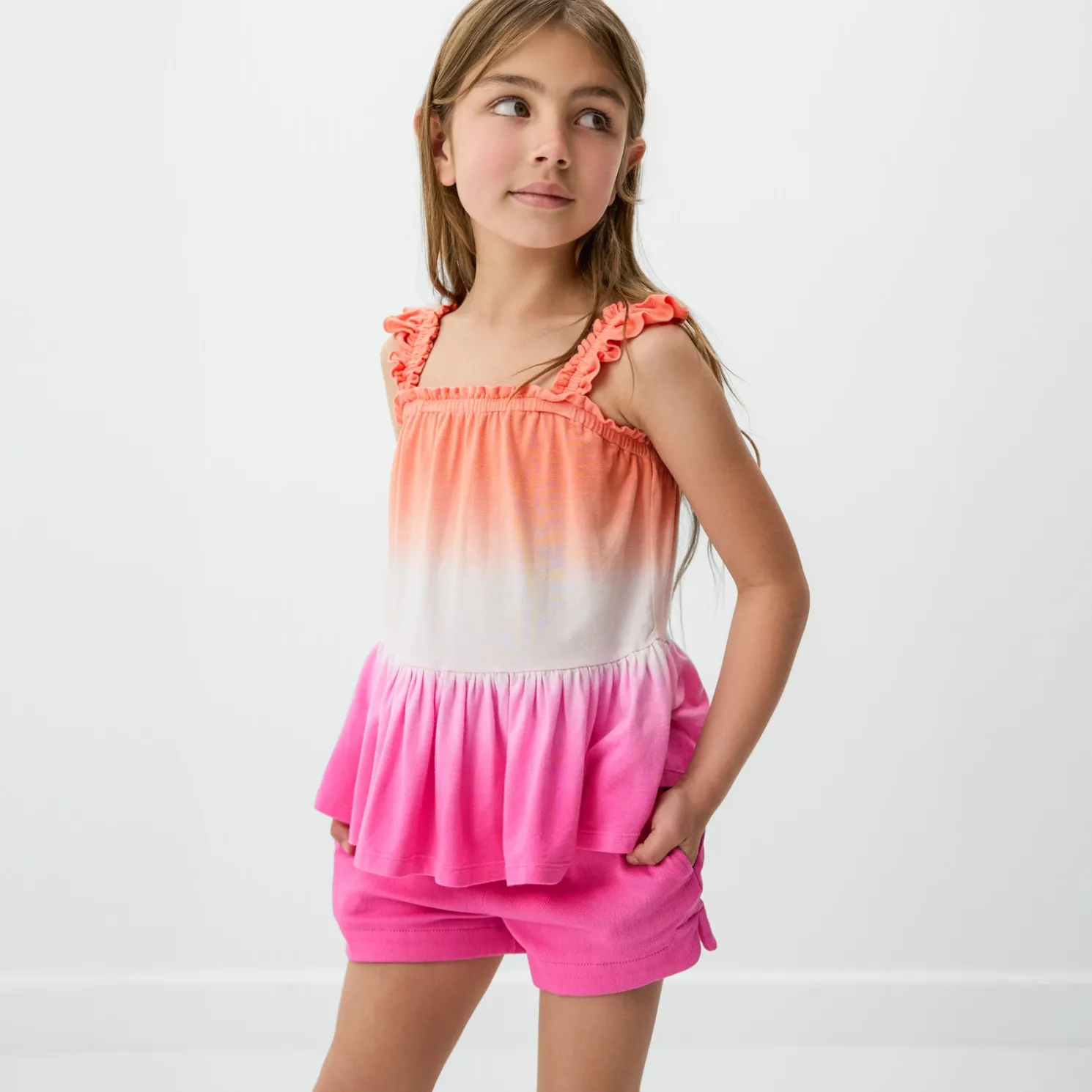 Guava Glow Flutter Tank