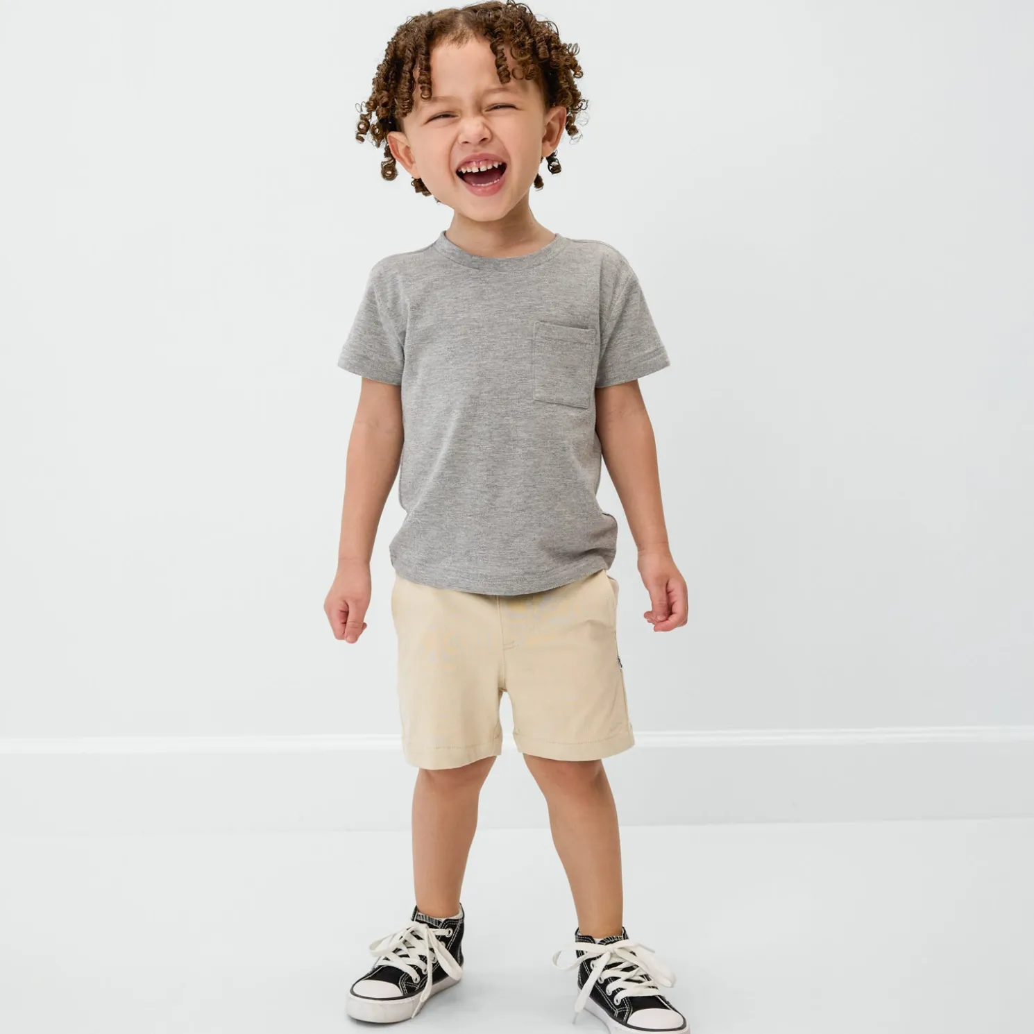 Heather Gray Relaxed Pocket Tee