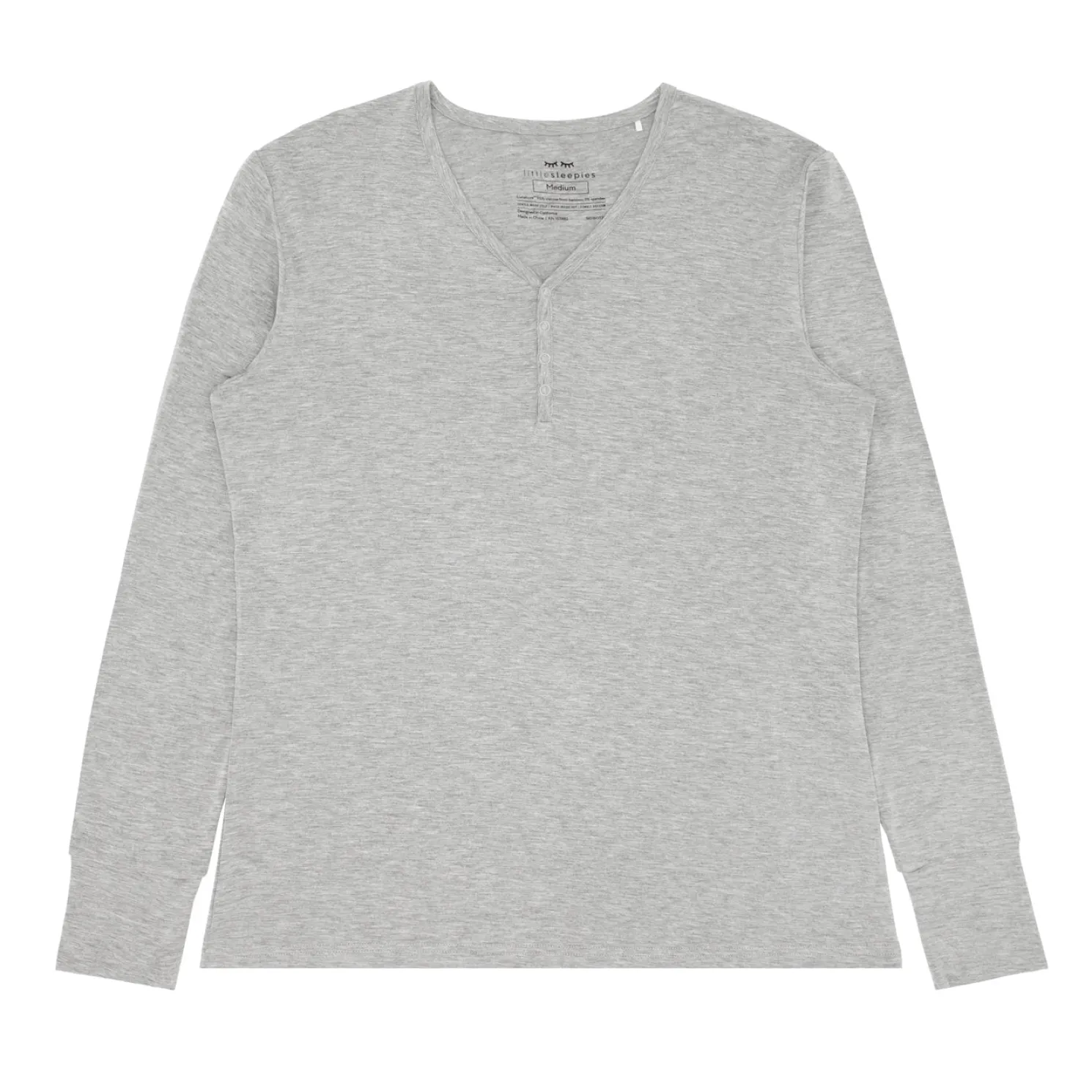 Heather Gray Women's Pajama Top