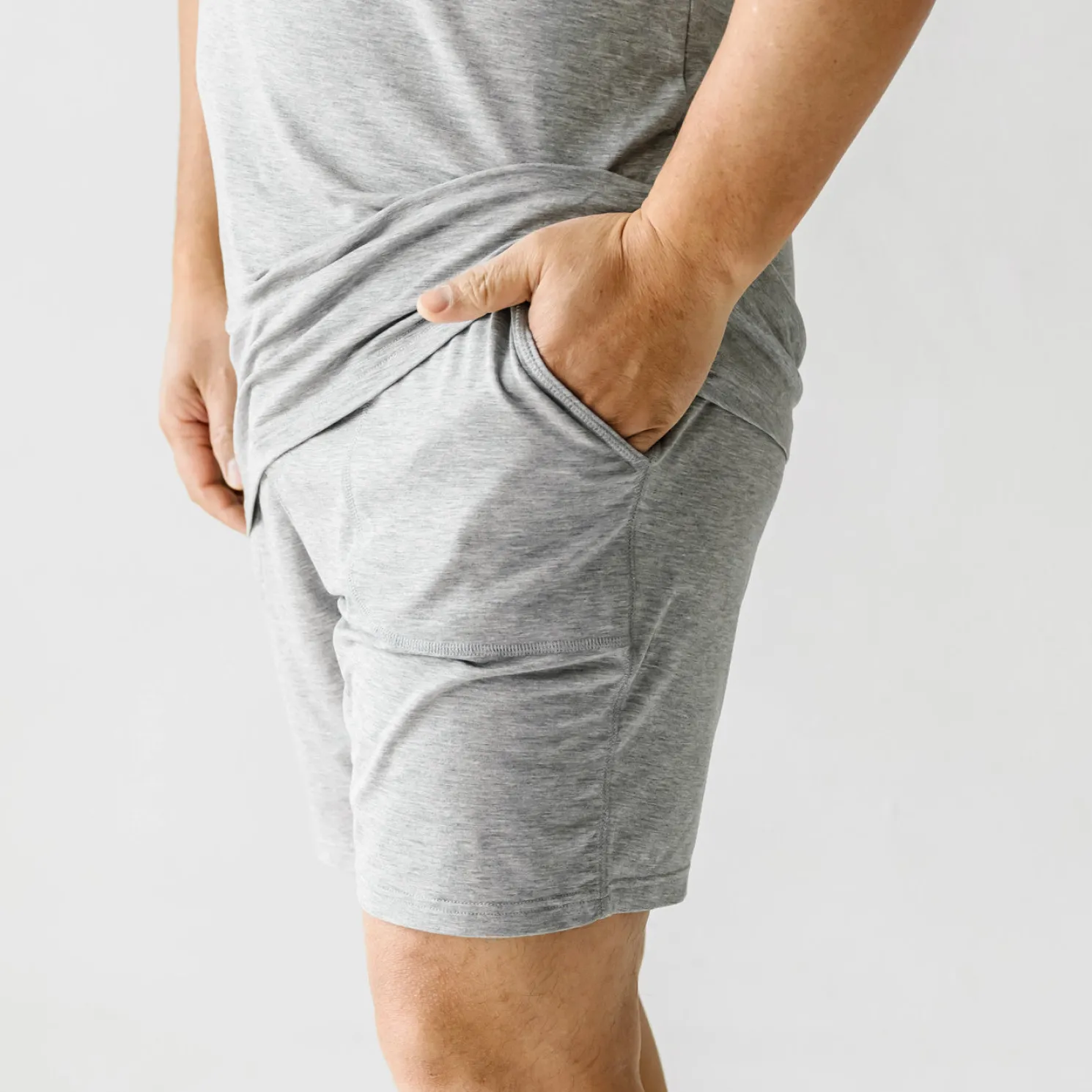 Heather Gray Men's Pajama Shorts
