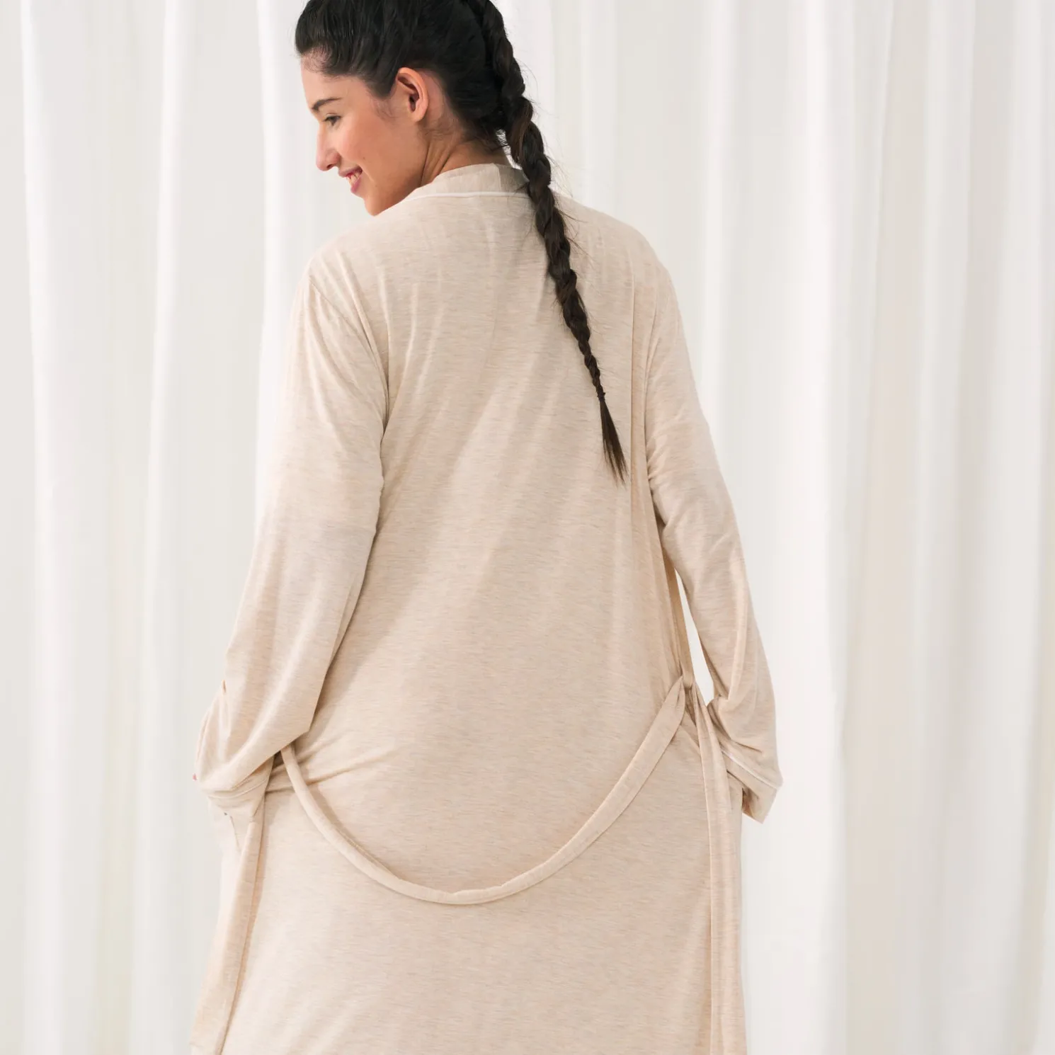 Heather Oatmeal Women's Robe