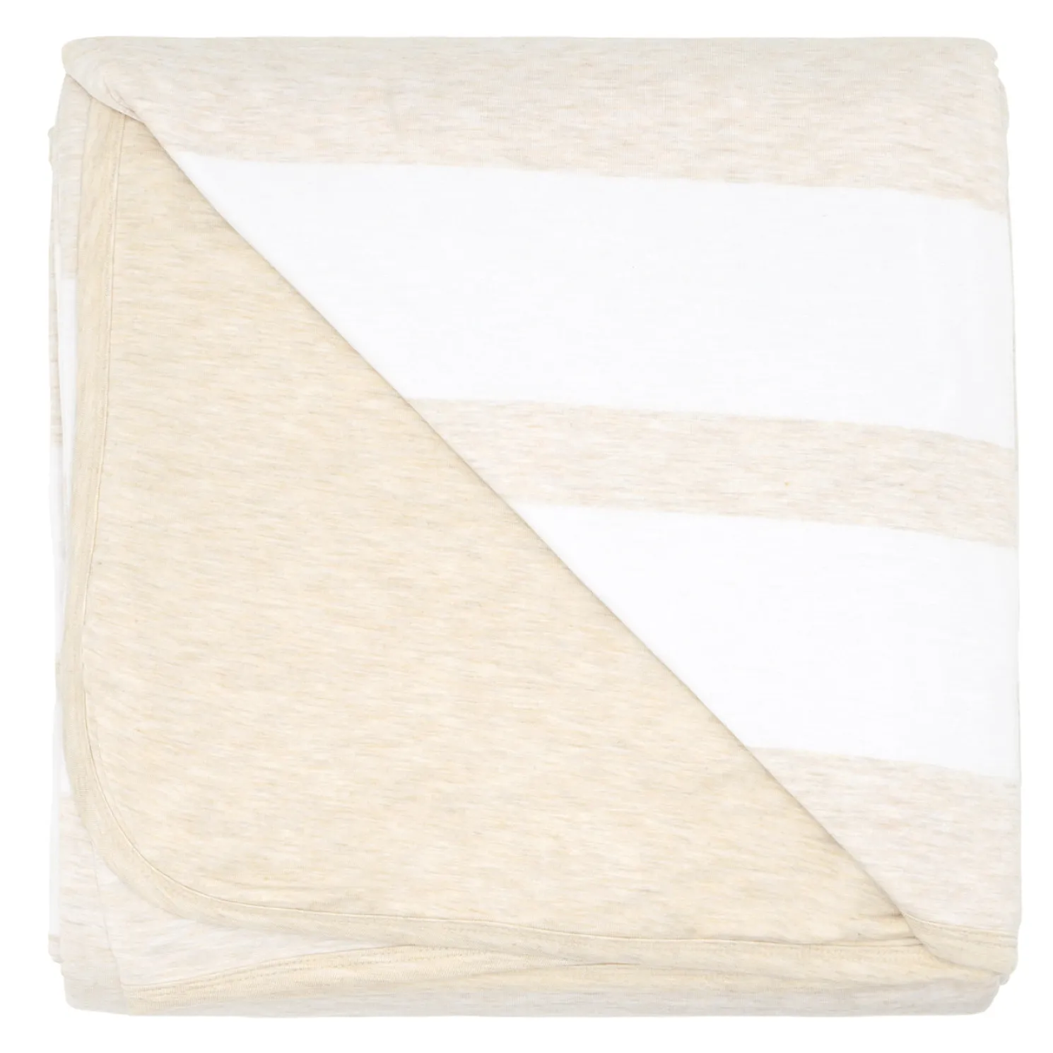 Heather Oatmeal Stripe Oversized Cloud Blanket®