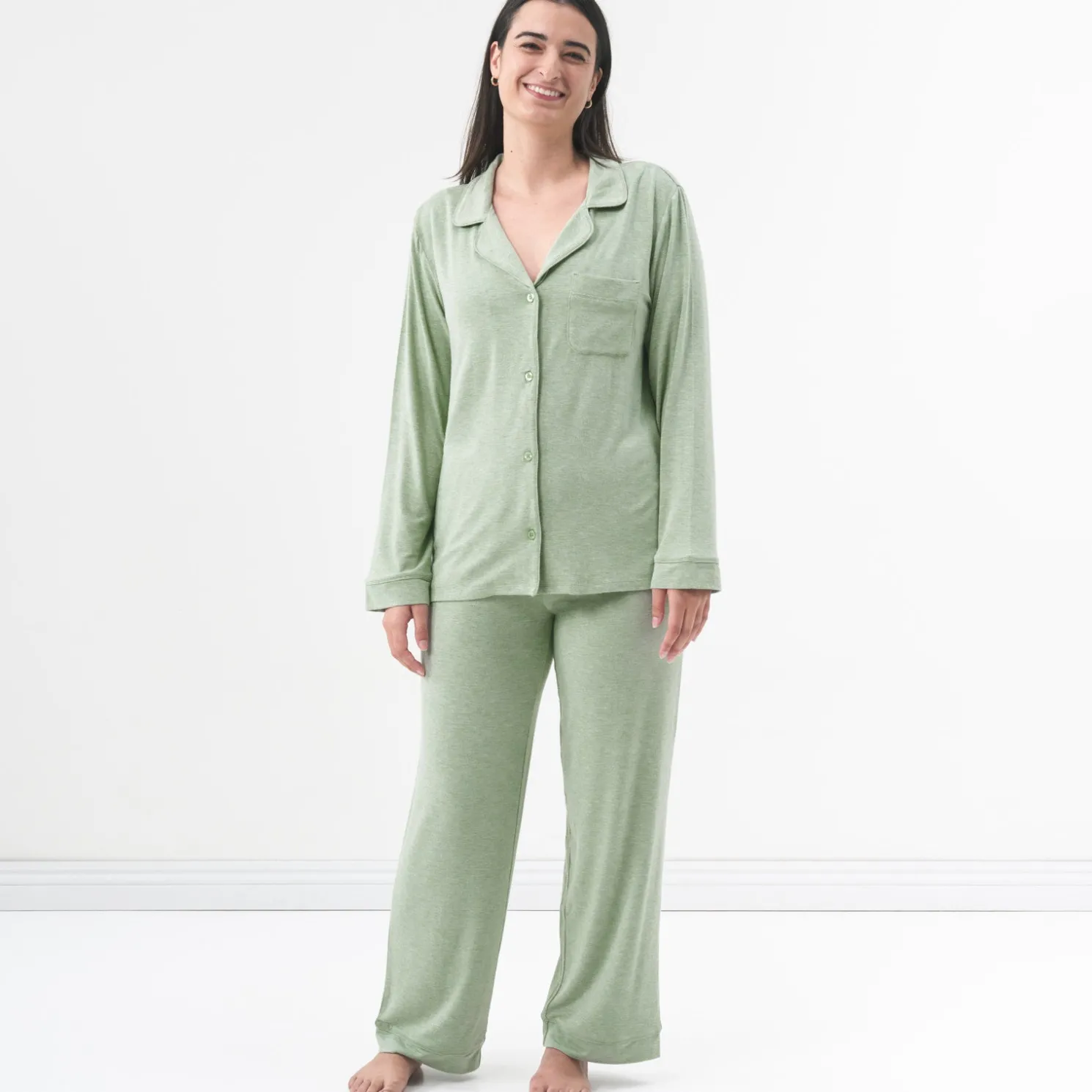 Heather Sage Women's Pajama Set