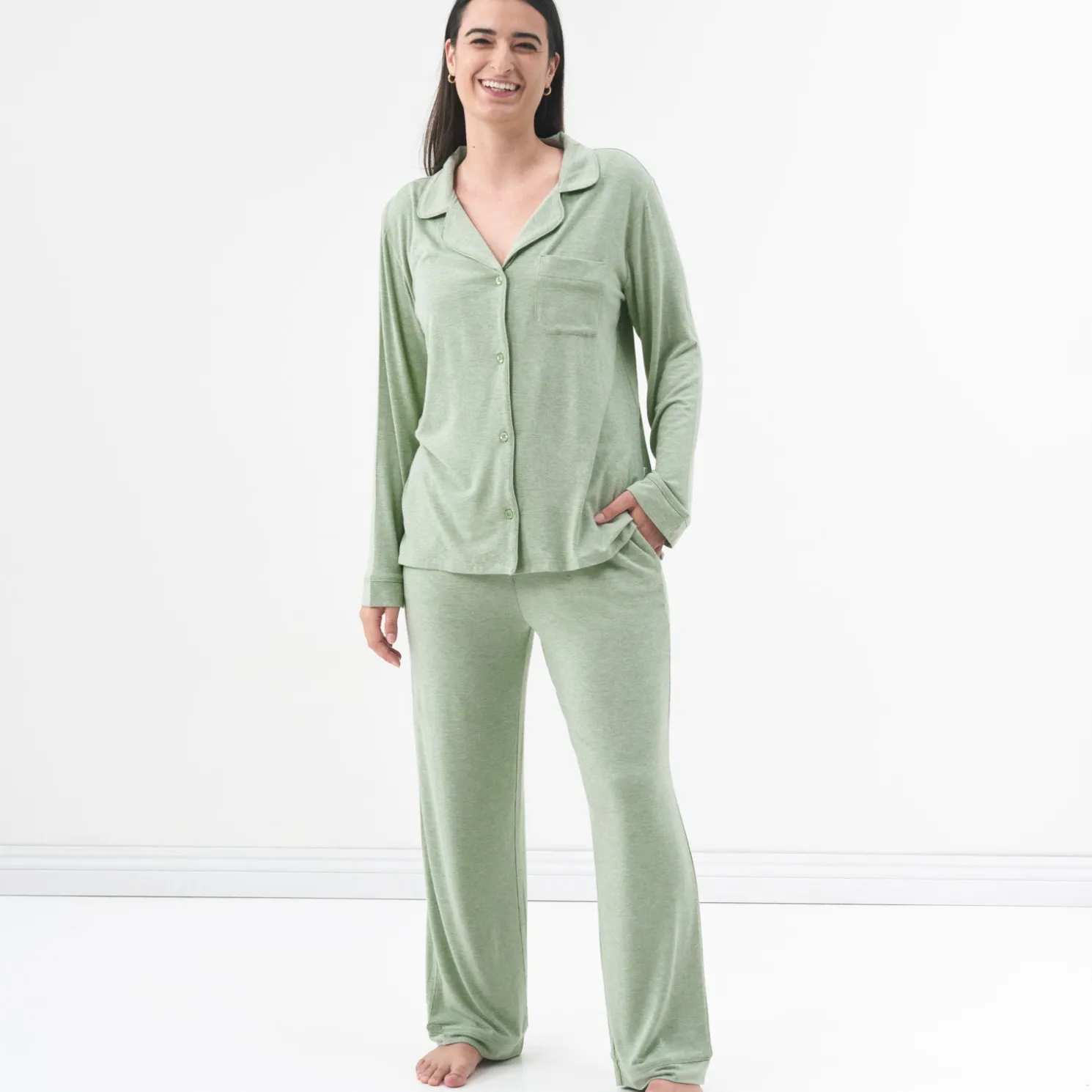 Heather Sage Women's Pajama Set