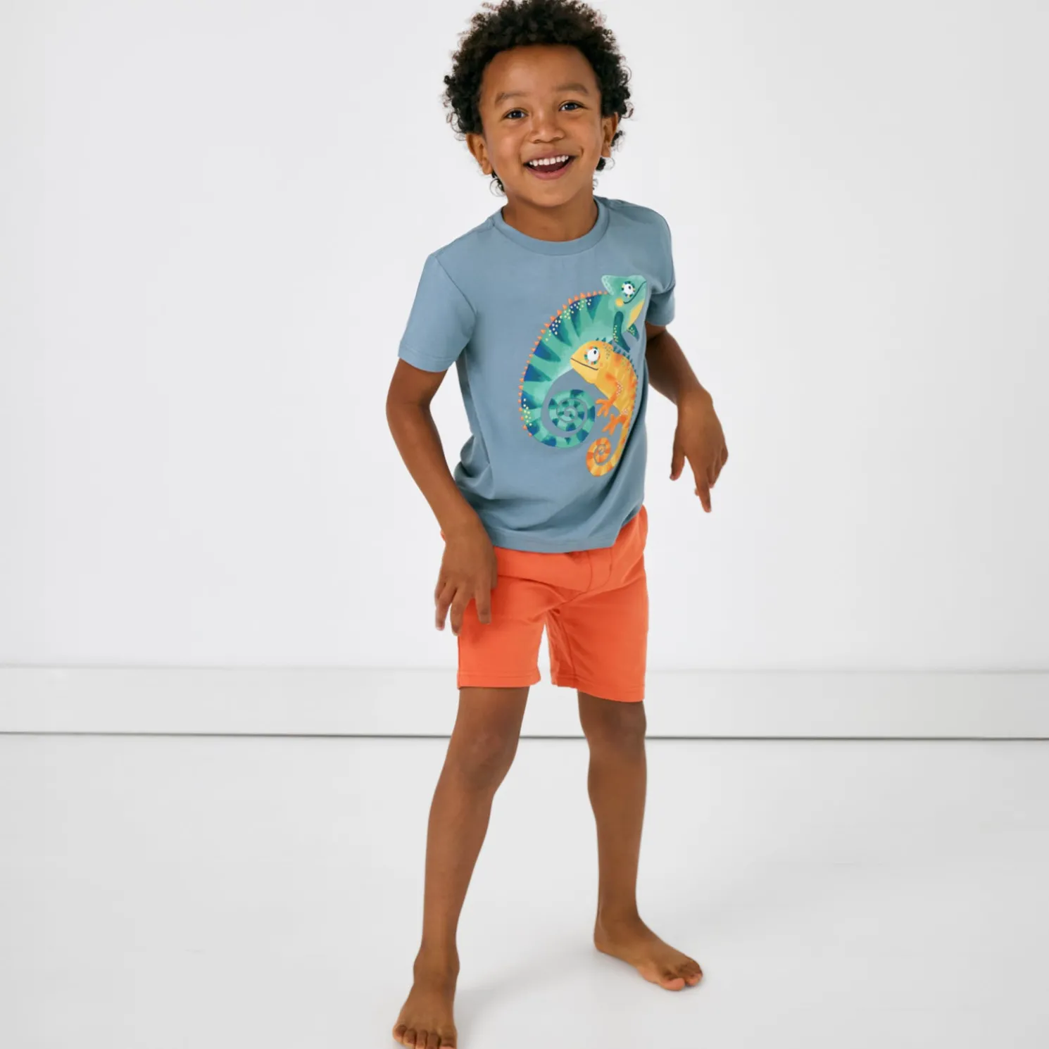 Island Orange Drawstring Shorts