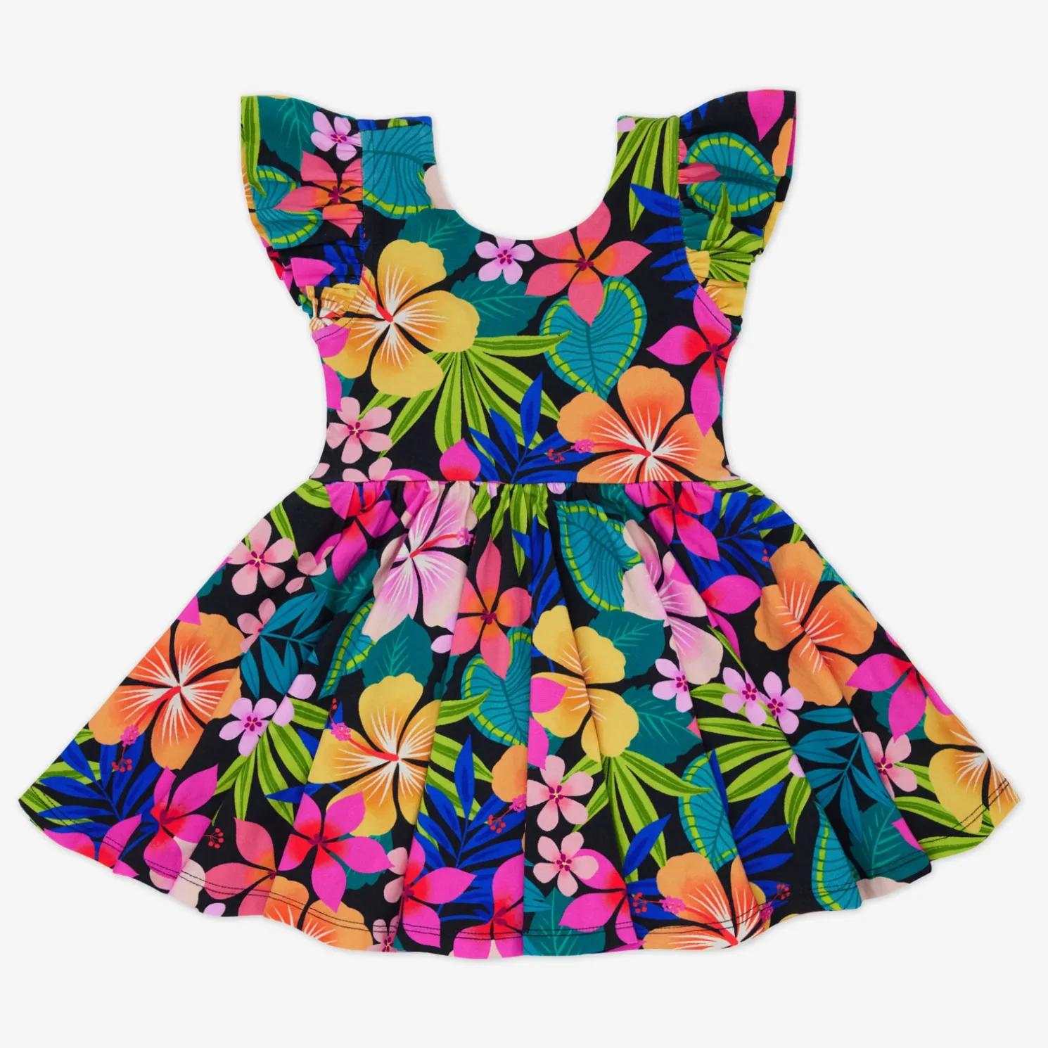 Jungle Blooms Flutter Twirl Dress