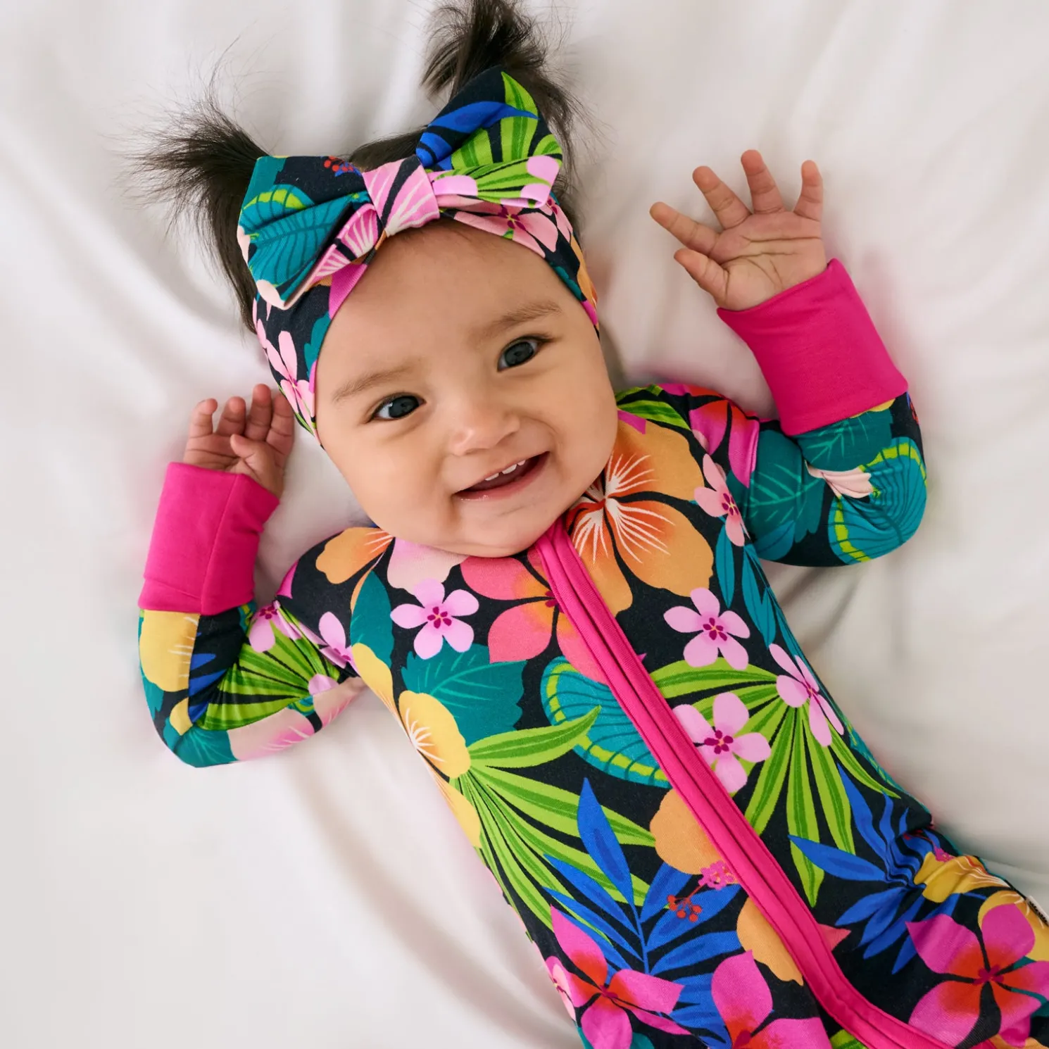 Jungle Blooms Luxe Bow Headband