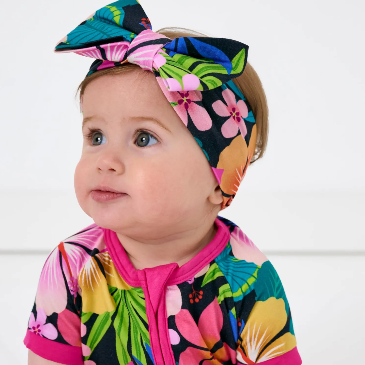Jungle Blooms Luxe Bow Headband