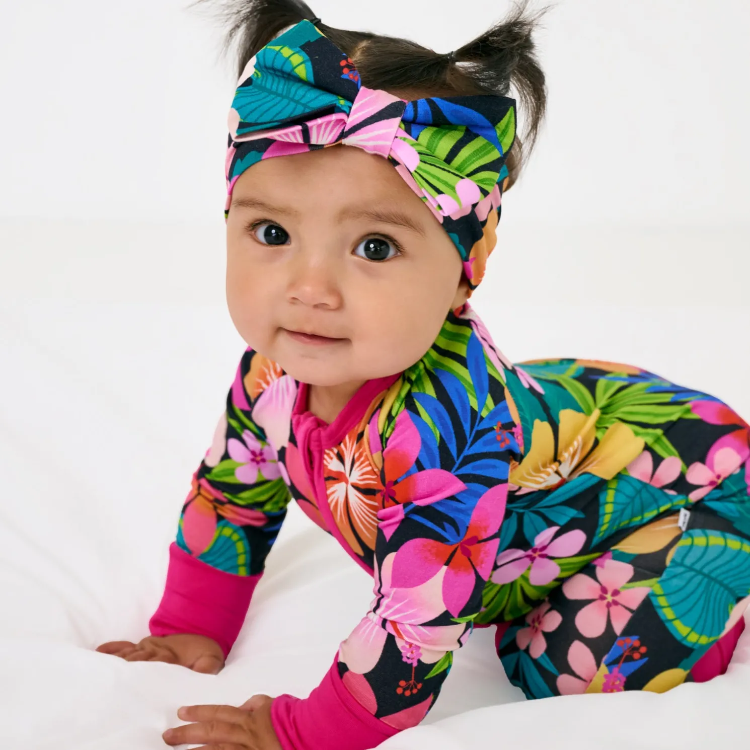 Jungle Blooms Luxe Bow Headband