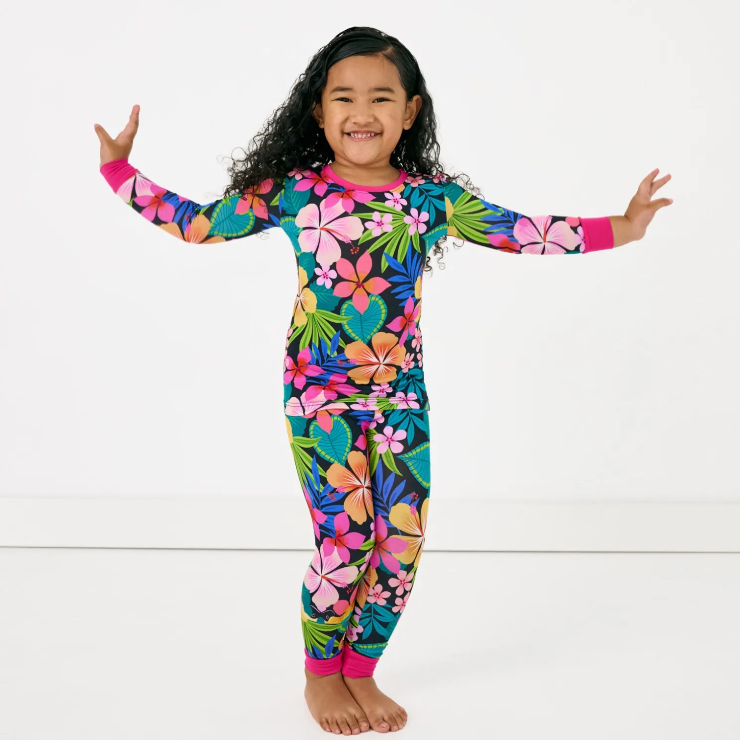 Jungle Blooms Two-Piece Pajama Set