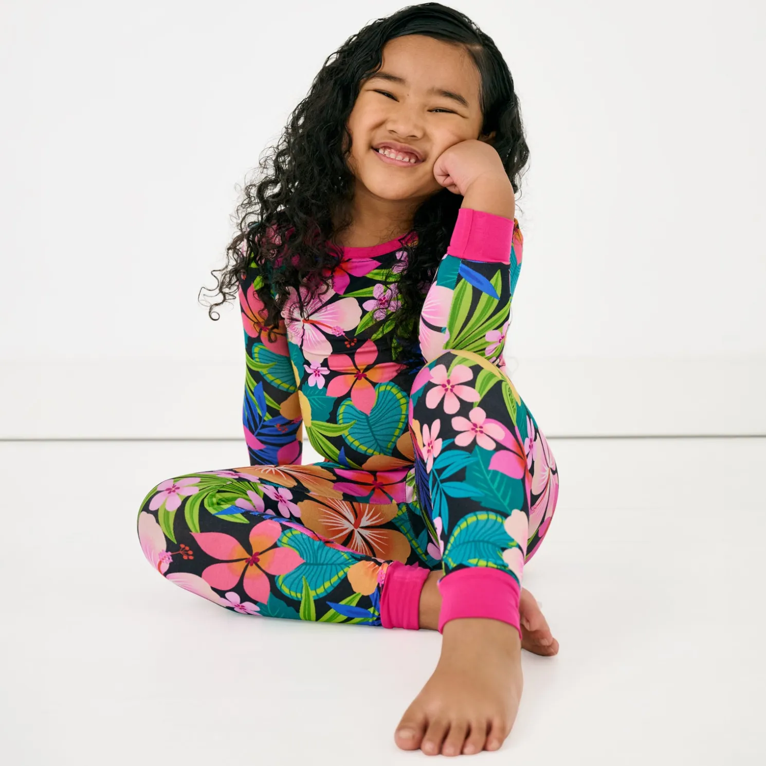 Jungle Blooms Two-Piece Pajama Set