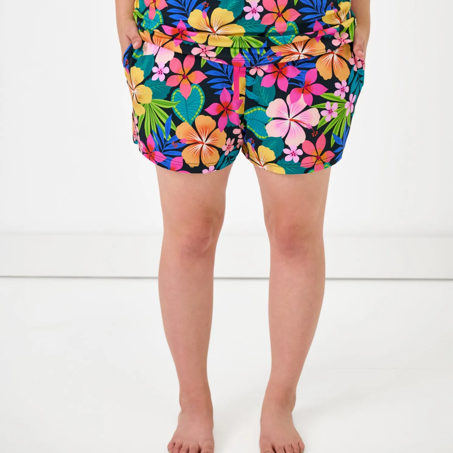 Jungle Blooms Women's Pajama Shorts