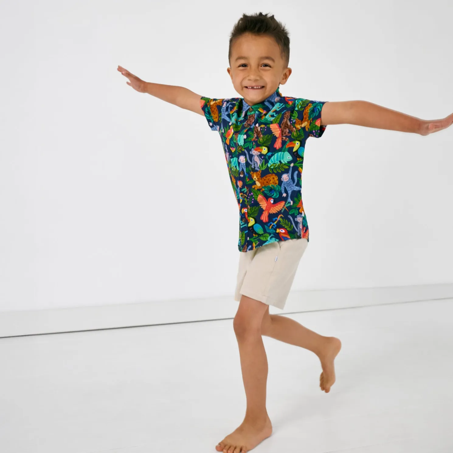 Jungle Jam Button Down Polo