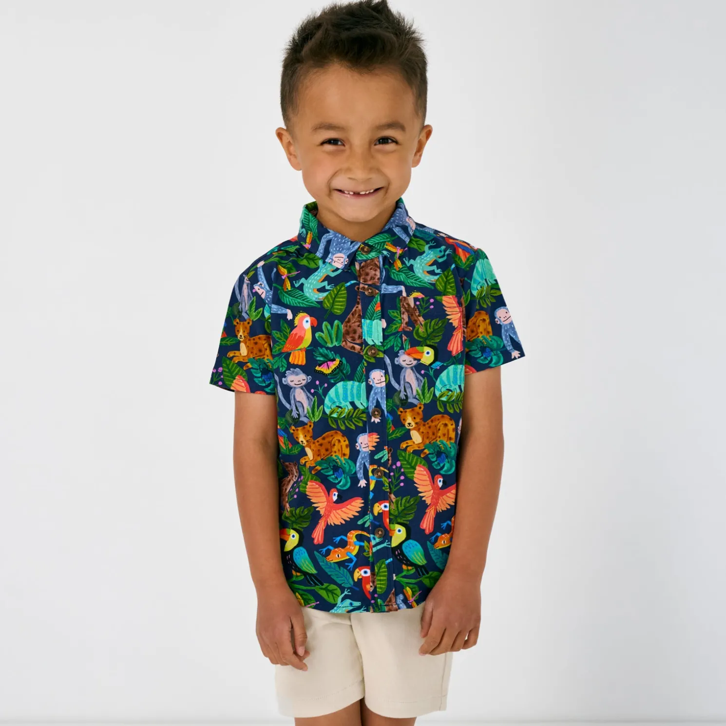 Jungle Jam Button Down Polo