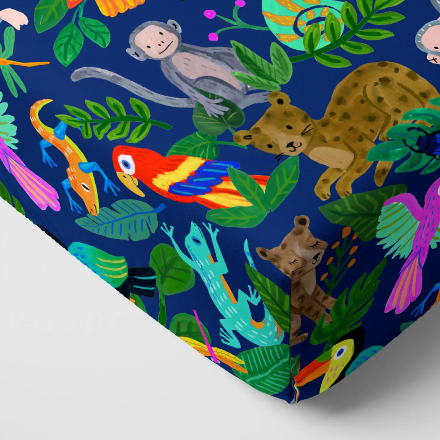 Jungle Jam Fitted Crib Sheet