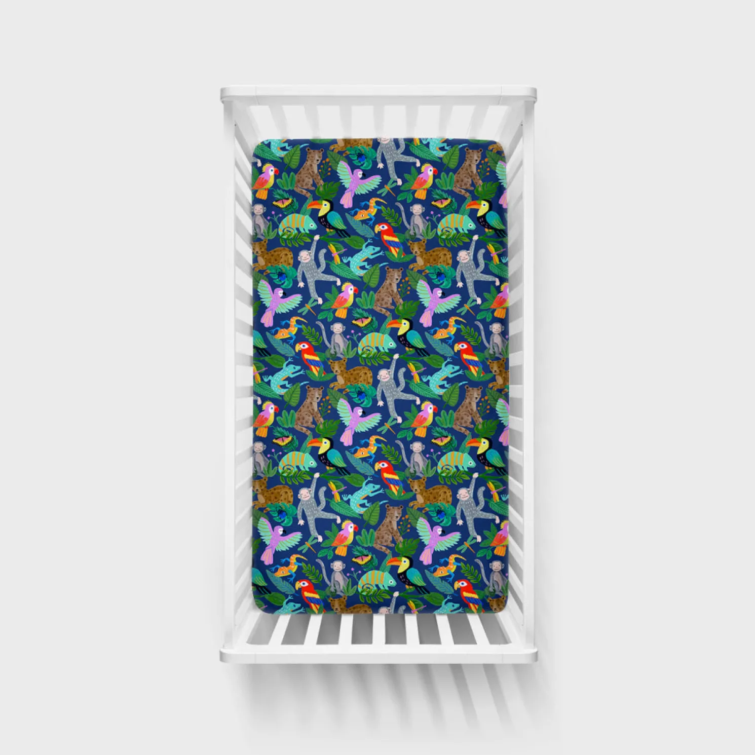 Jungle Jam Fitted Crib Sheet
