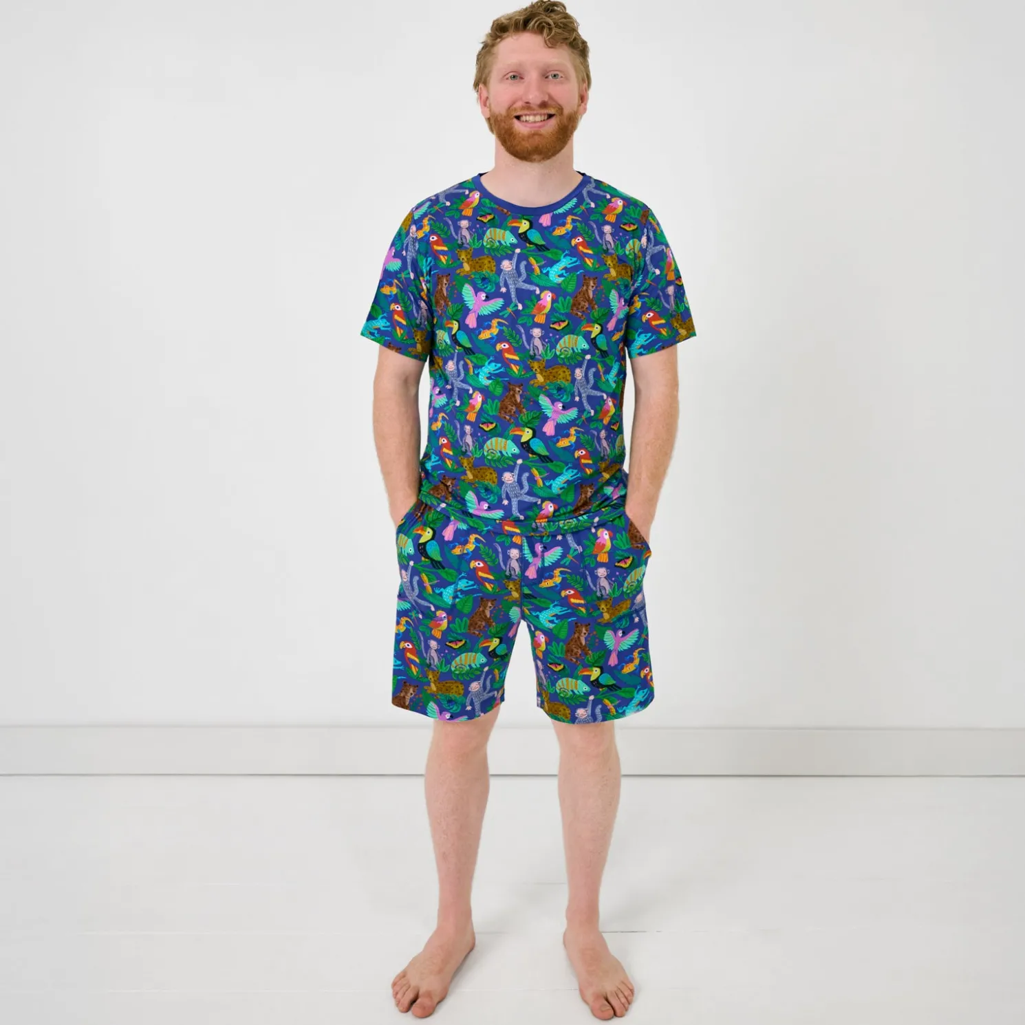 Jungle Jam Men's Pajama Shorts