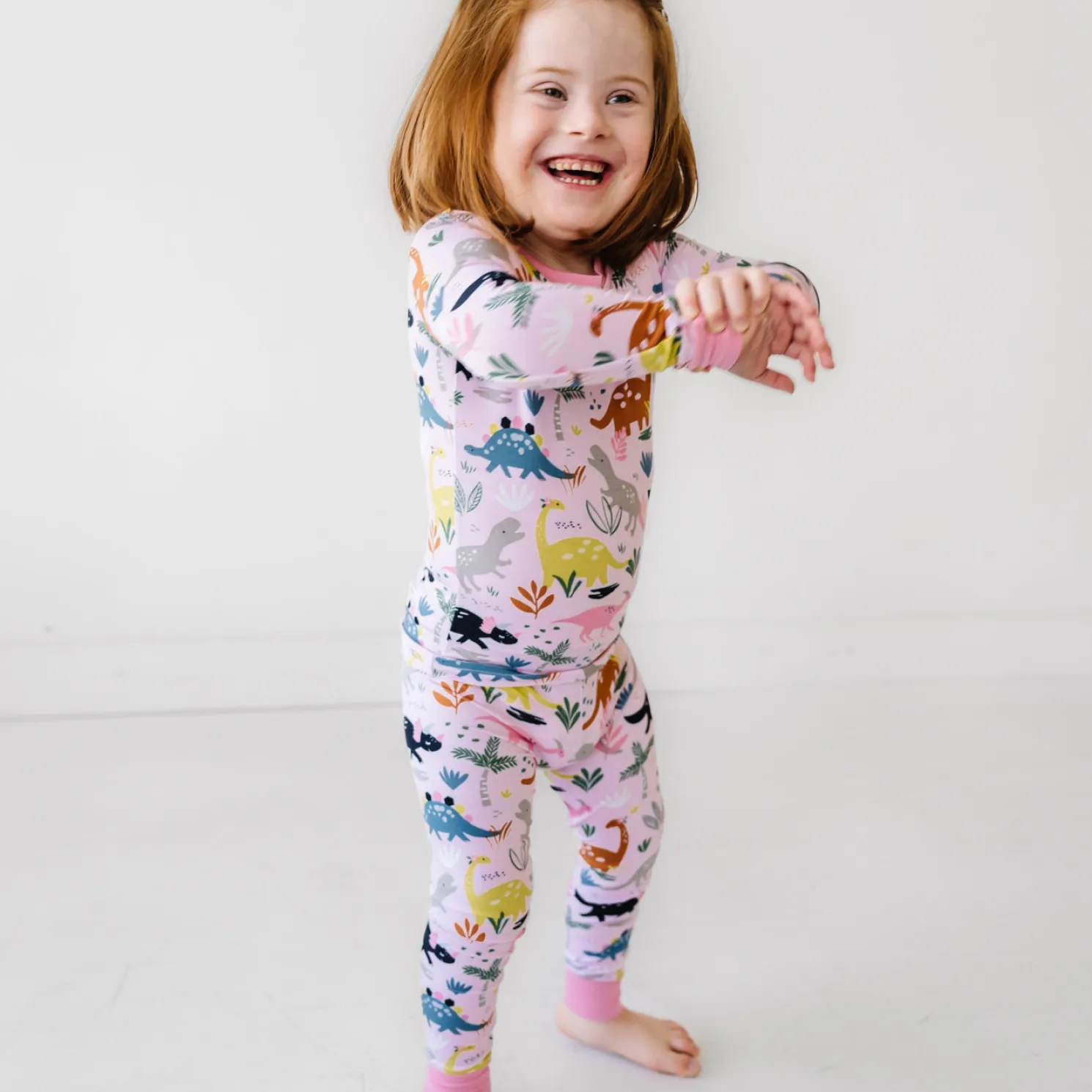 Jurassic Jungle Two-Piece Pajama Set