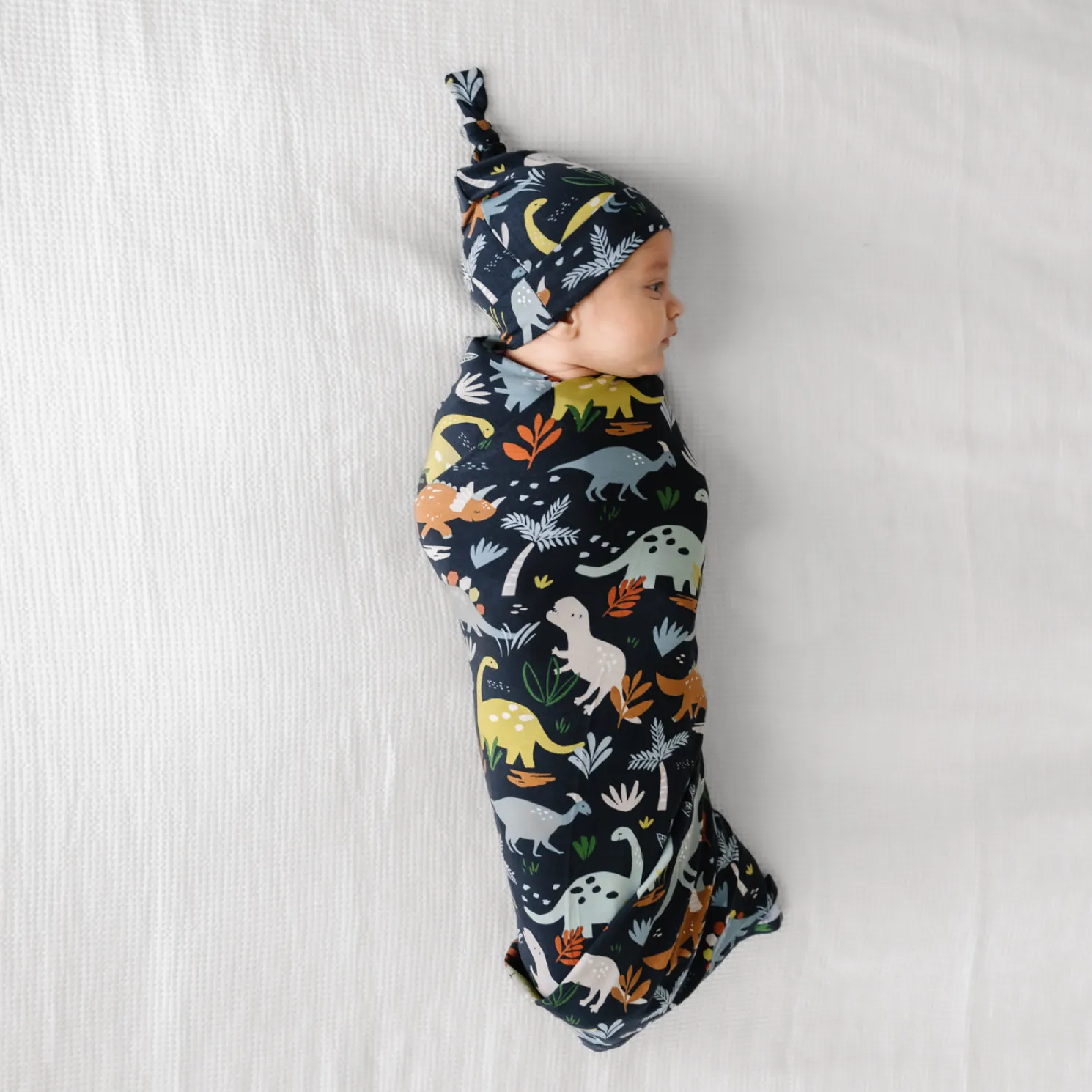 Jurassic Jungle Swaddle & Hat Set