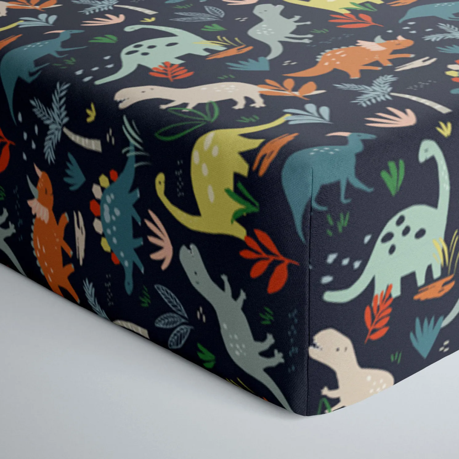 Jurassic Jungle Fitted Crib Sheet